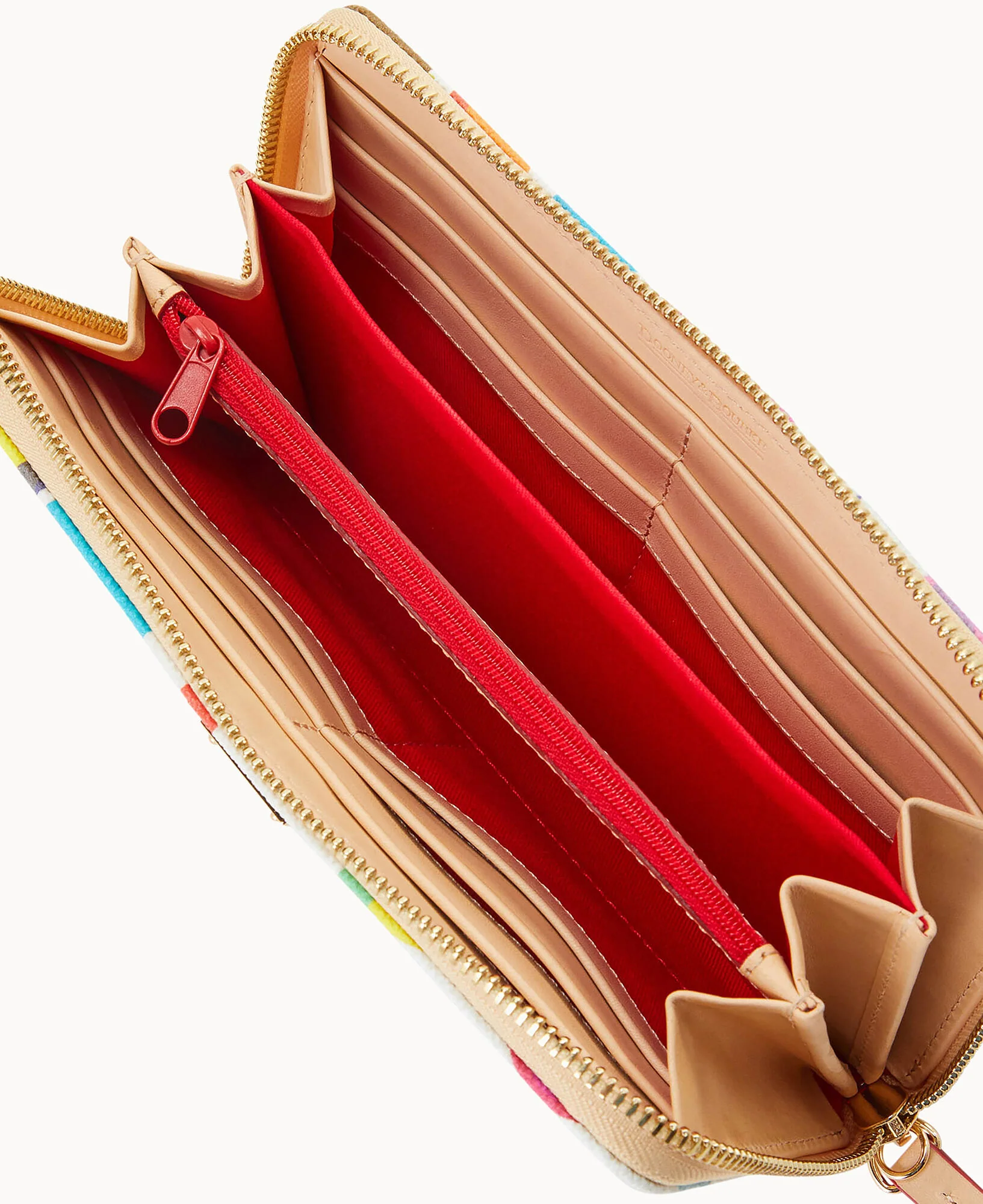 Art Deco Large Zip Around Wristlet - Image 6