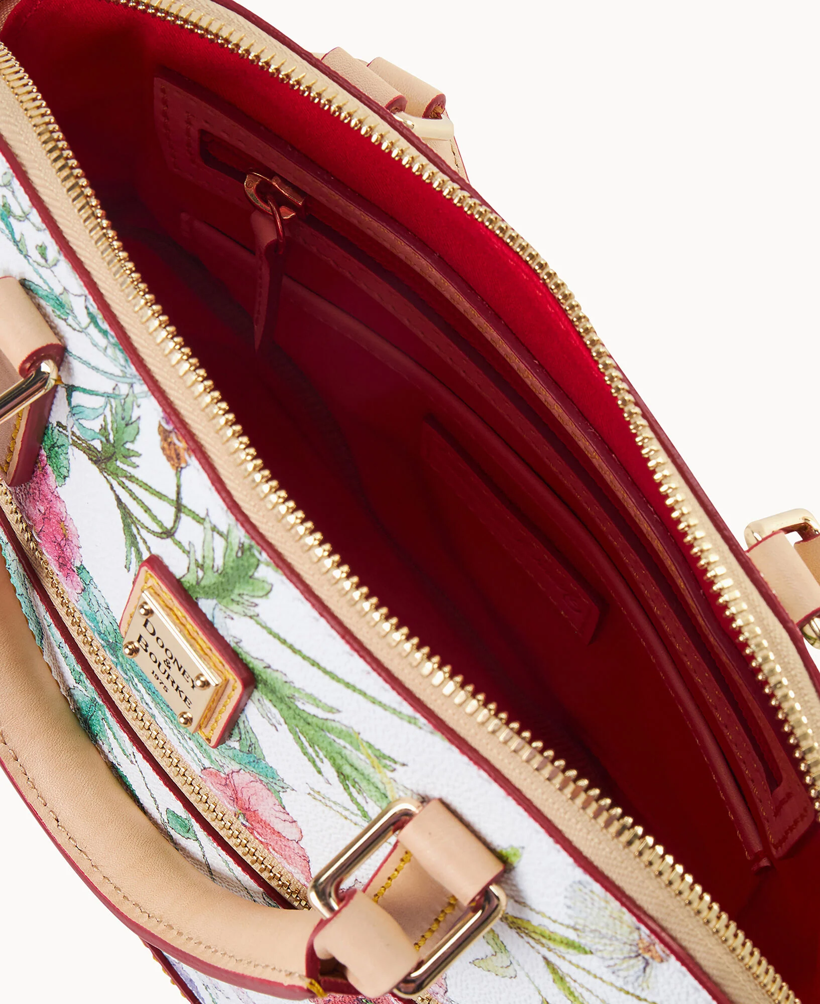 Botanical Small Domed Zip Satchel - Image 3