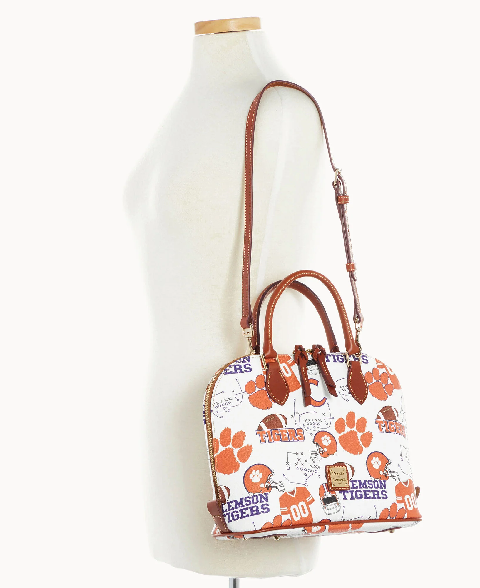 Collegiate Clemson University Zip Zip Satchel - Image 4