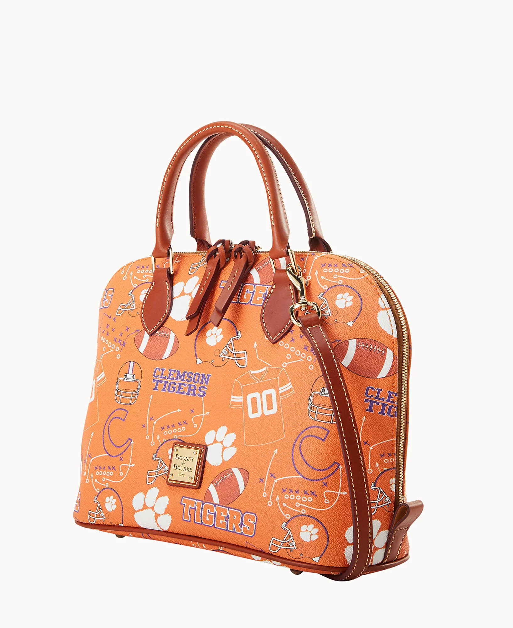 Collegiate Clemson University Zip Zip Satchel - Image 6