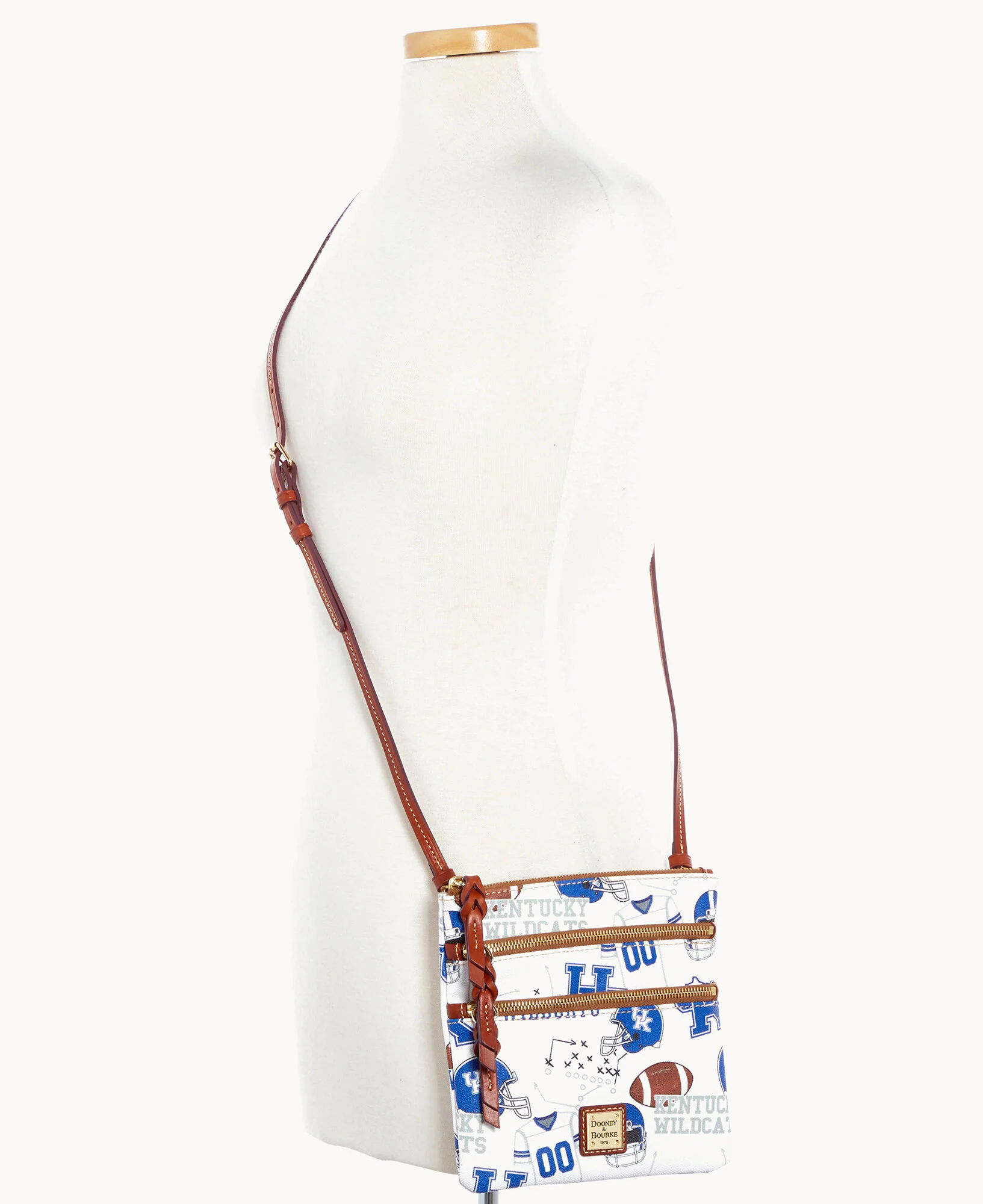 Collegiate University of Kentucky Triple Zip Crossbody - Image 8