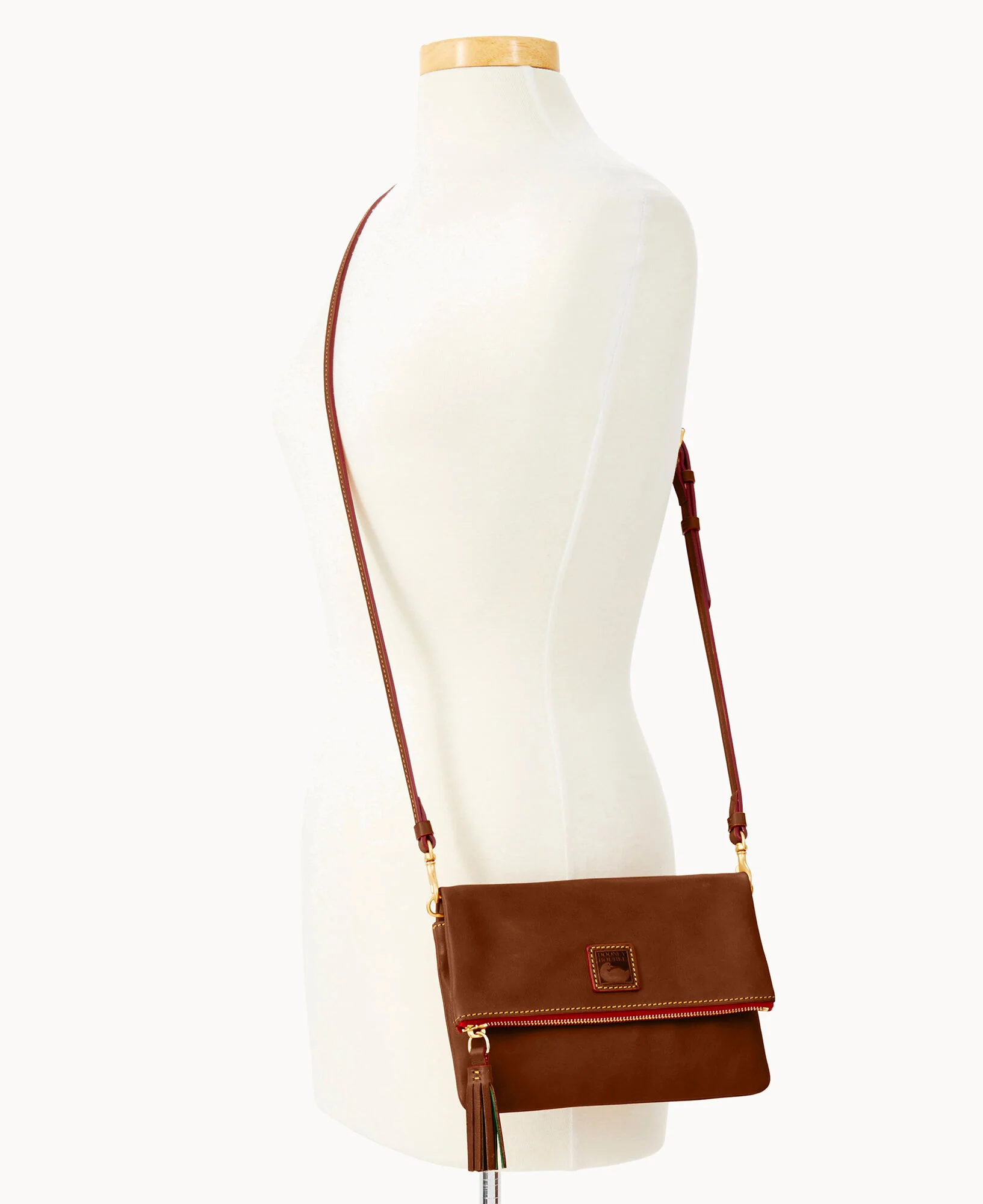 Florentine Foldover Zip Crossbody - Image 10