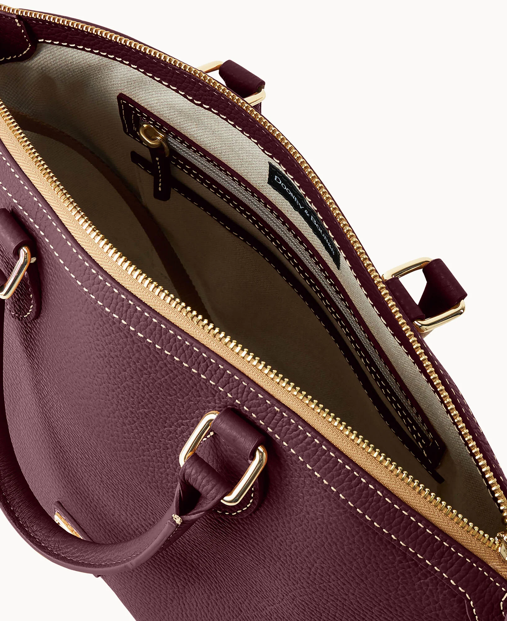 Lucca Leather Domed Satchel - Image 19