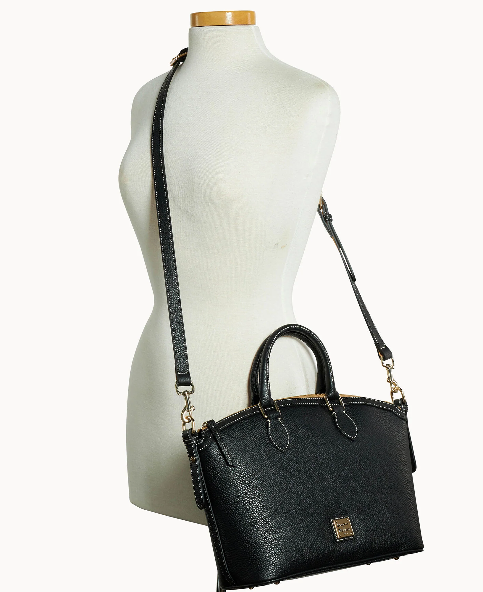 Lucca Leather Domed Satchel - Image 4