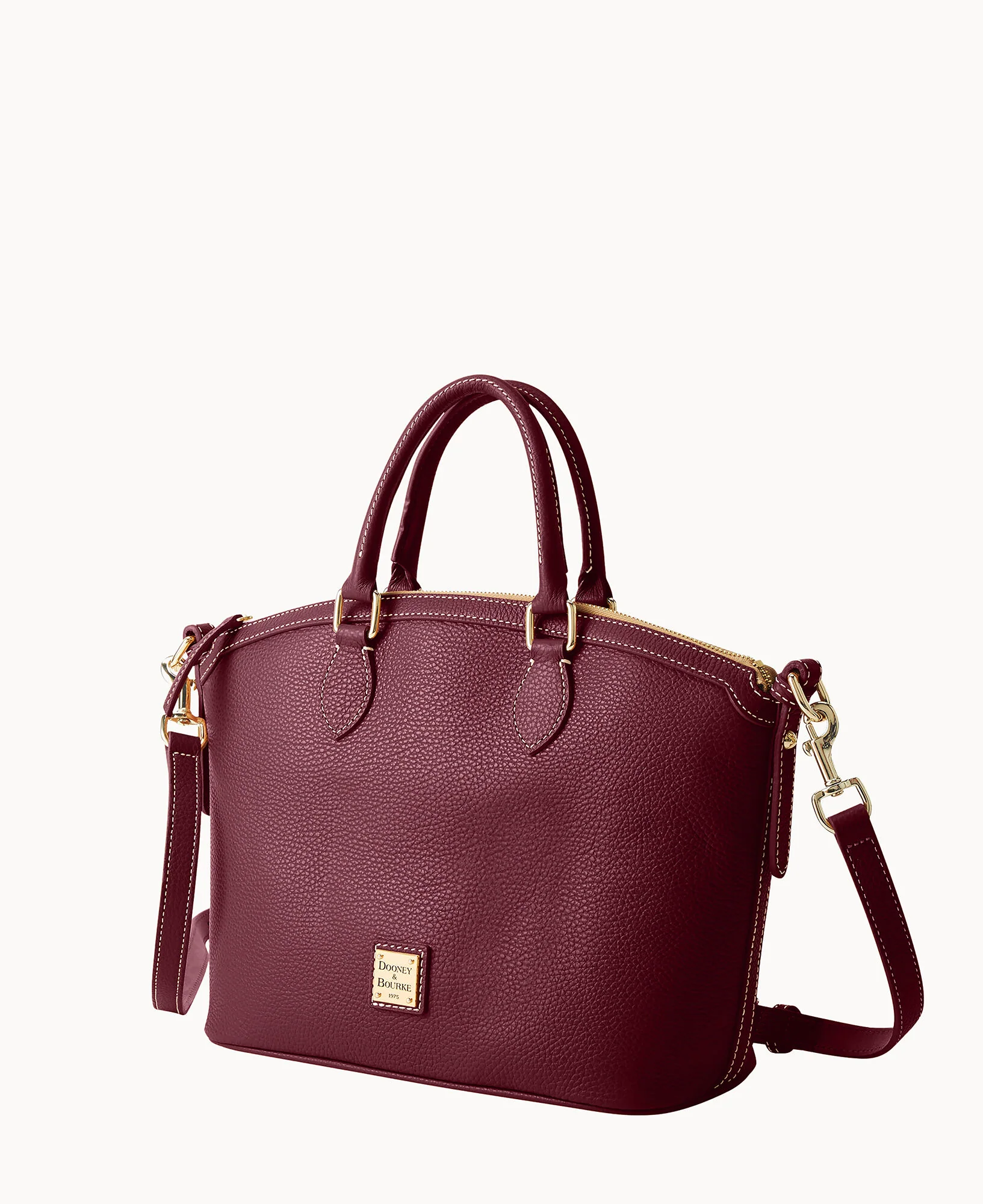 Lucca Leather Domed Satchel - Image 46