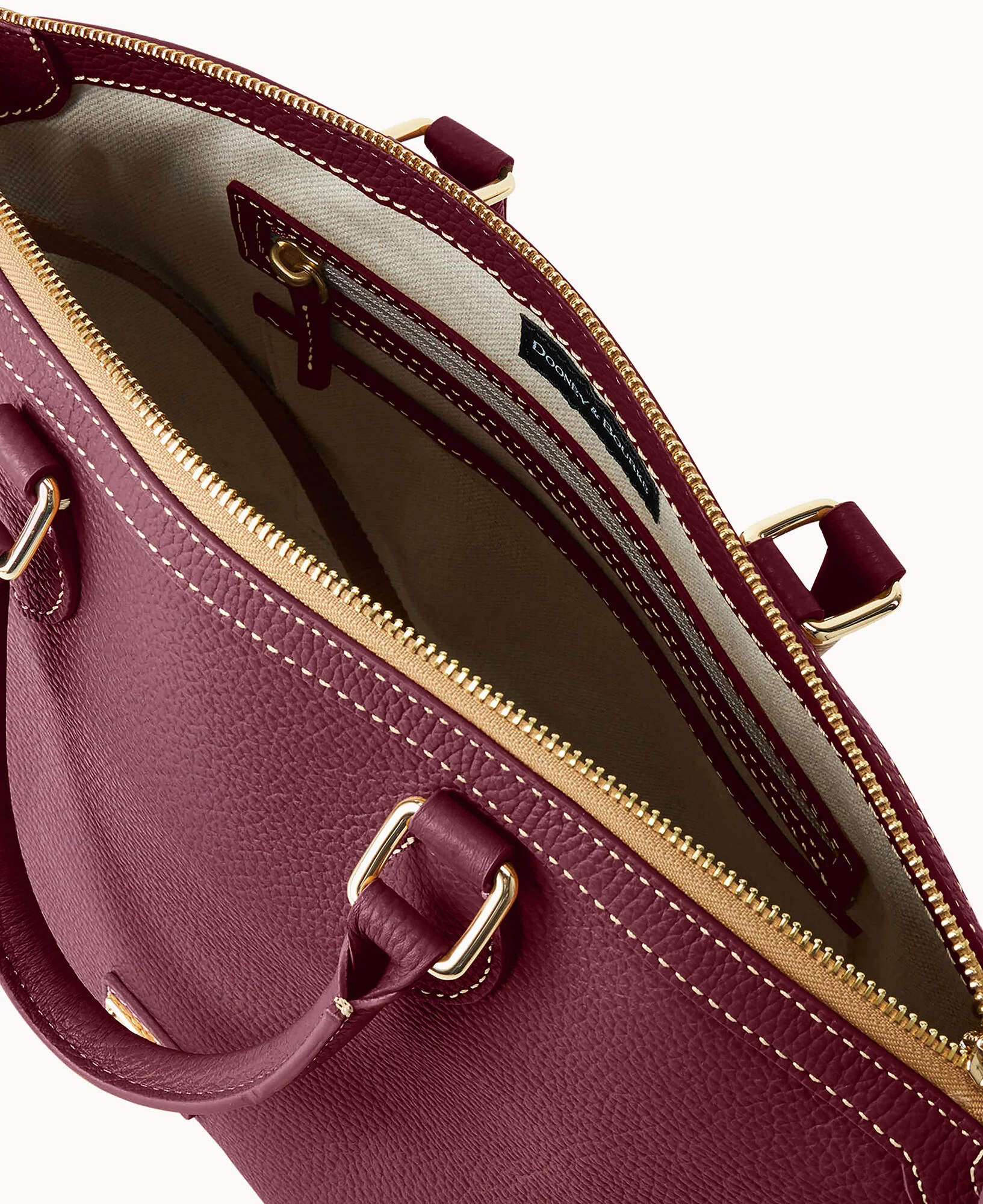 Lucca Leather Domed Satchel - Image 47