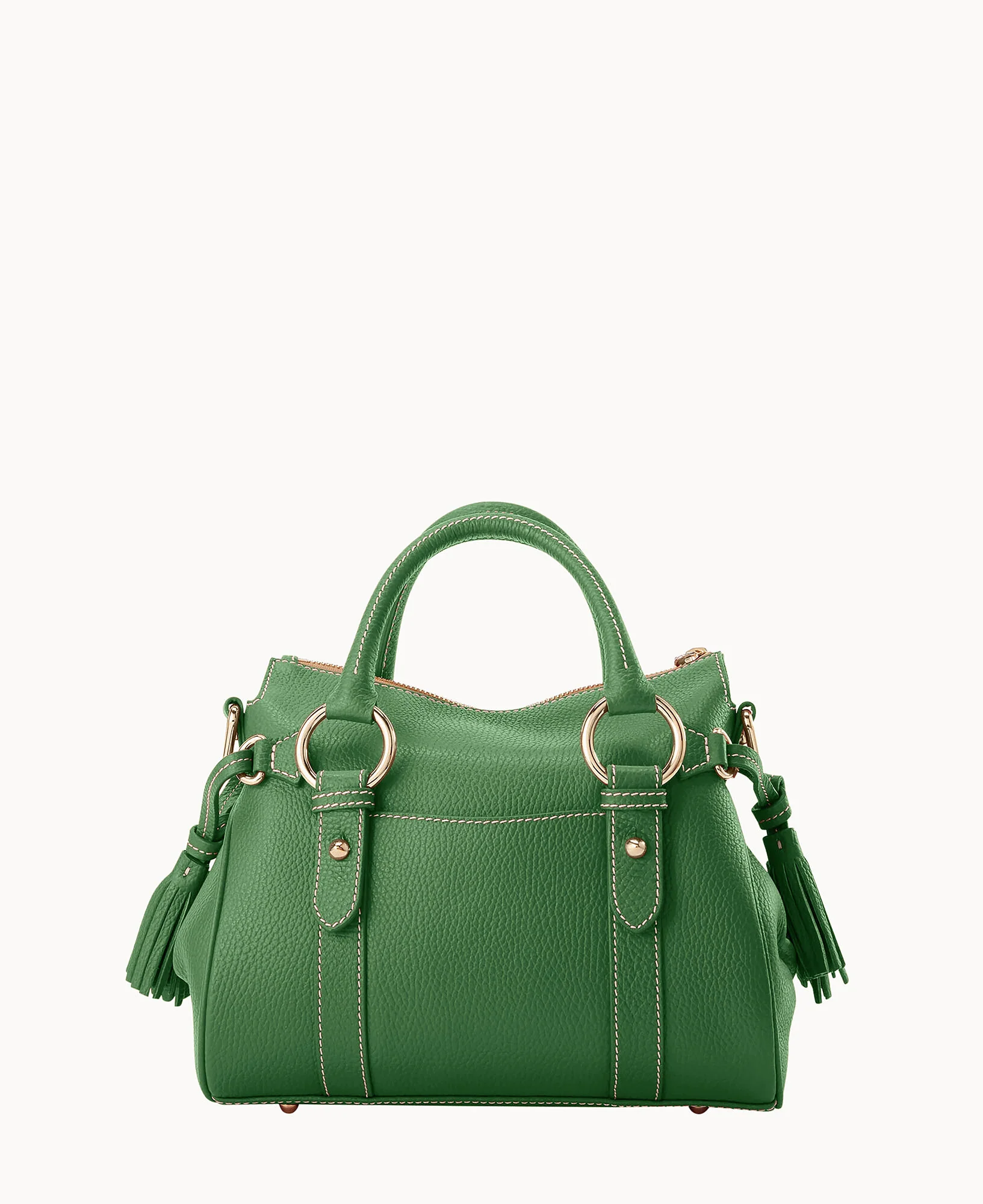Lucca Leather Satchel With Pocket - Image 19