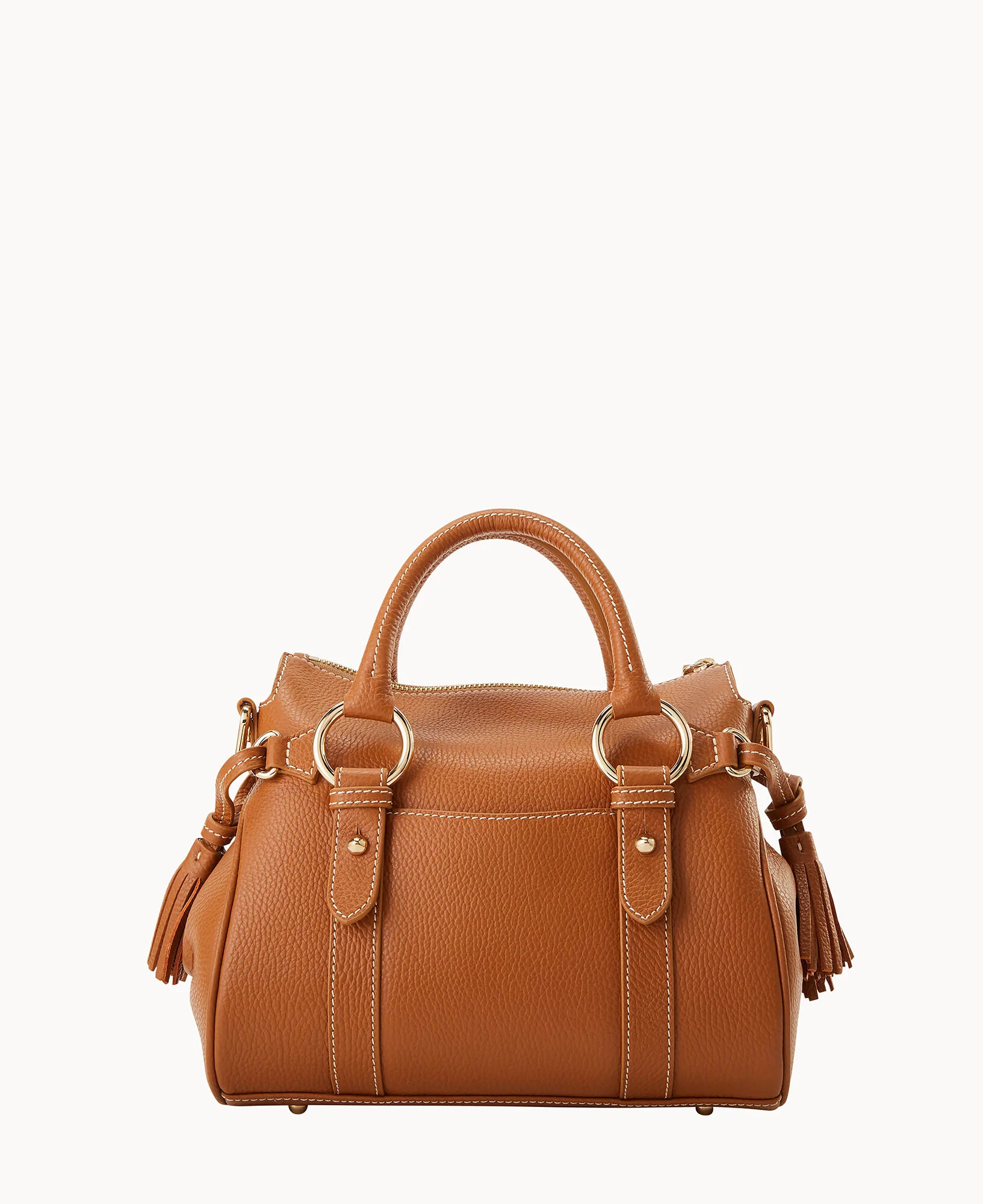 Lucca Leather Satchel With Pocket - Image 44