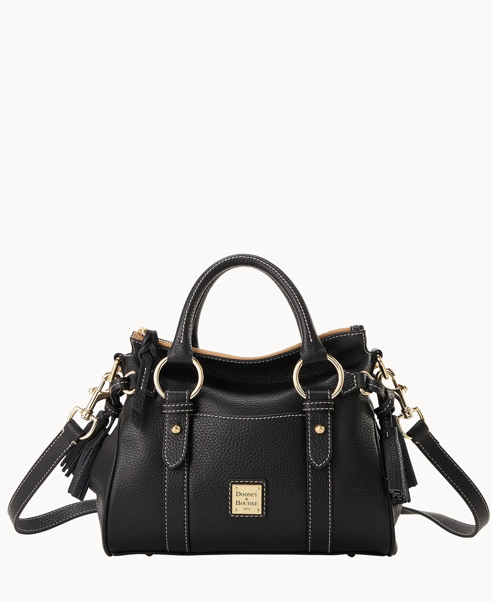 Lucca Leather Satchel With Pocket - Image 6