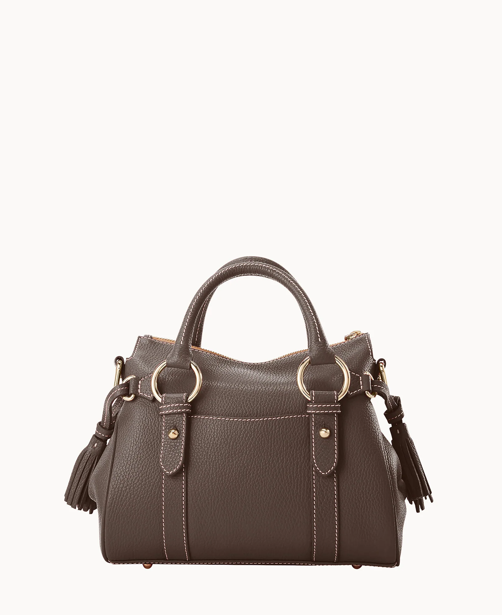 Lucca Leather Satchel With Pocket - Image 69