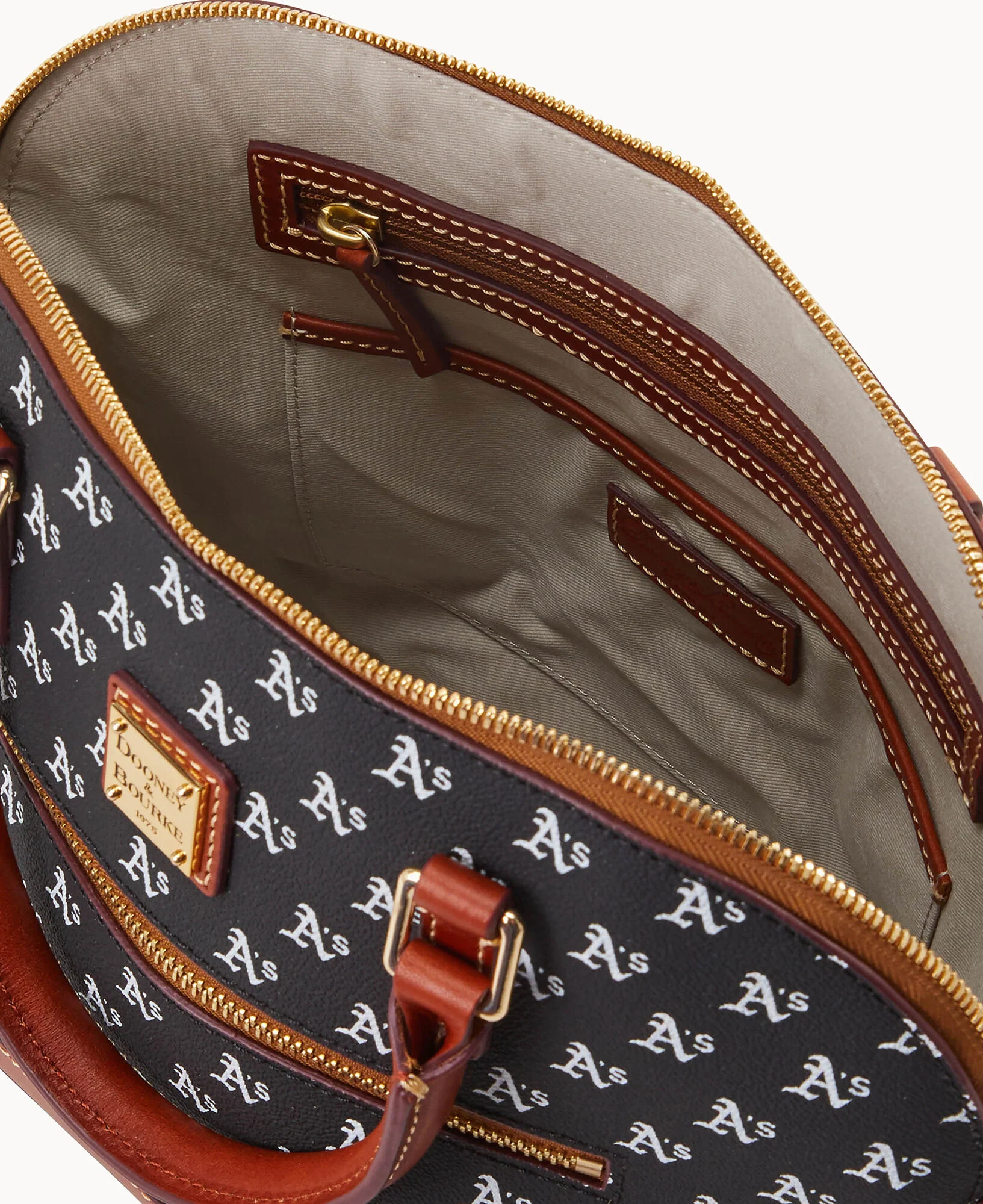 MLB Athletics Domed Zip Satchel - Image 3