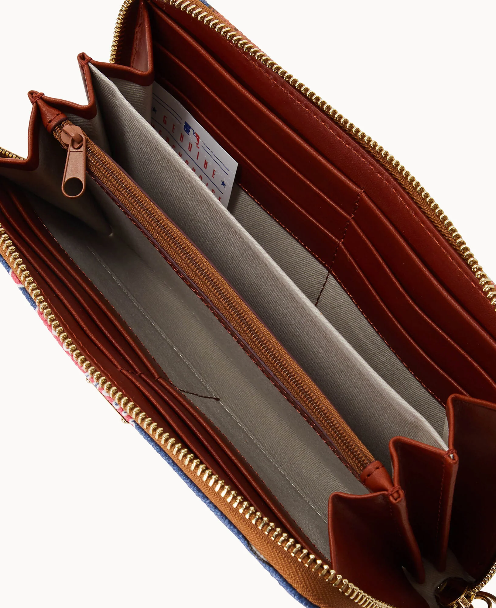 MLB Braves Large Zip Around Wristlet - Image 3