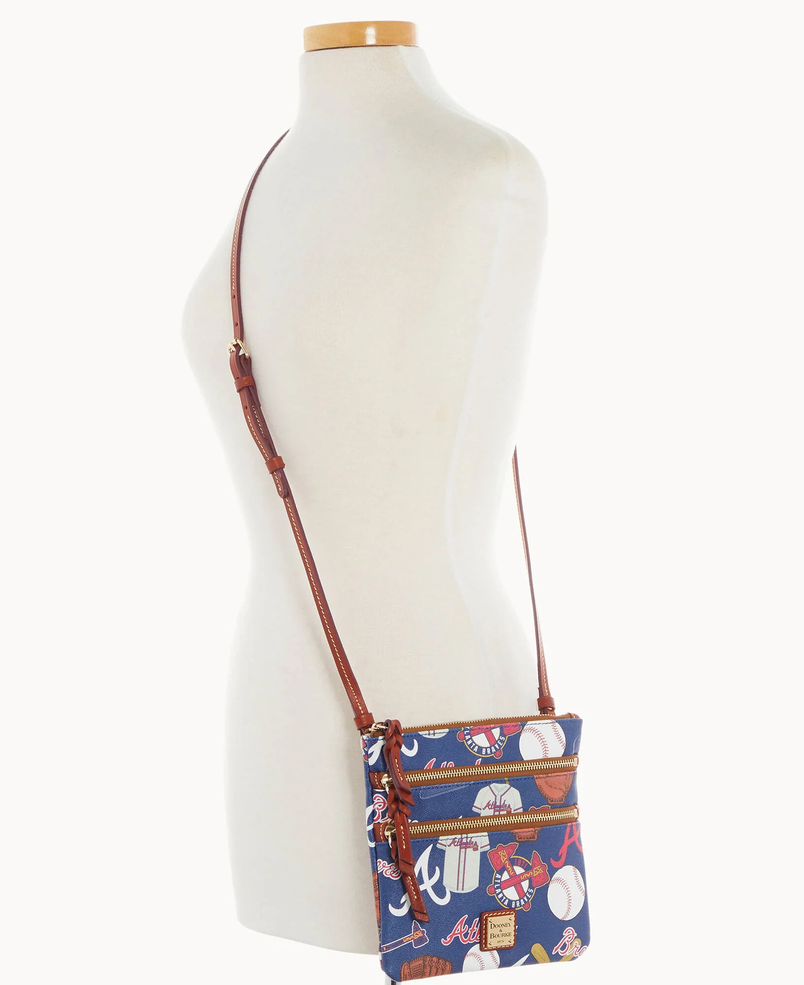 MLB Braves Triple Zip Crossbody - Image 4