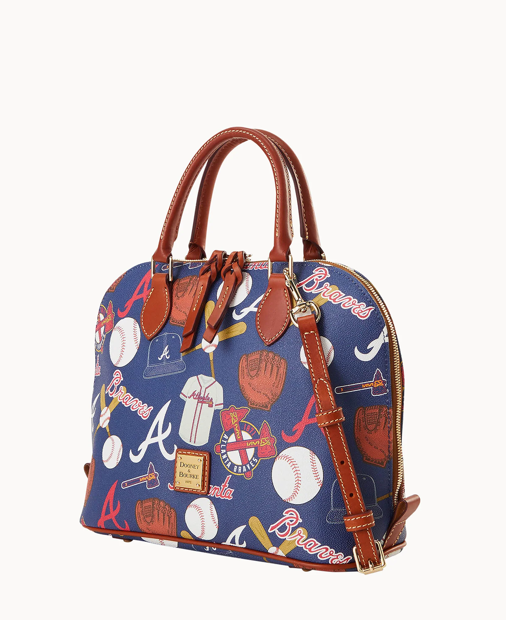 MLB Braves Zip Zip Satchel - Image 2