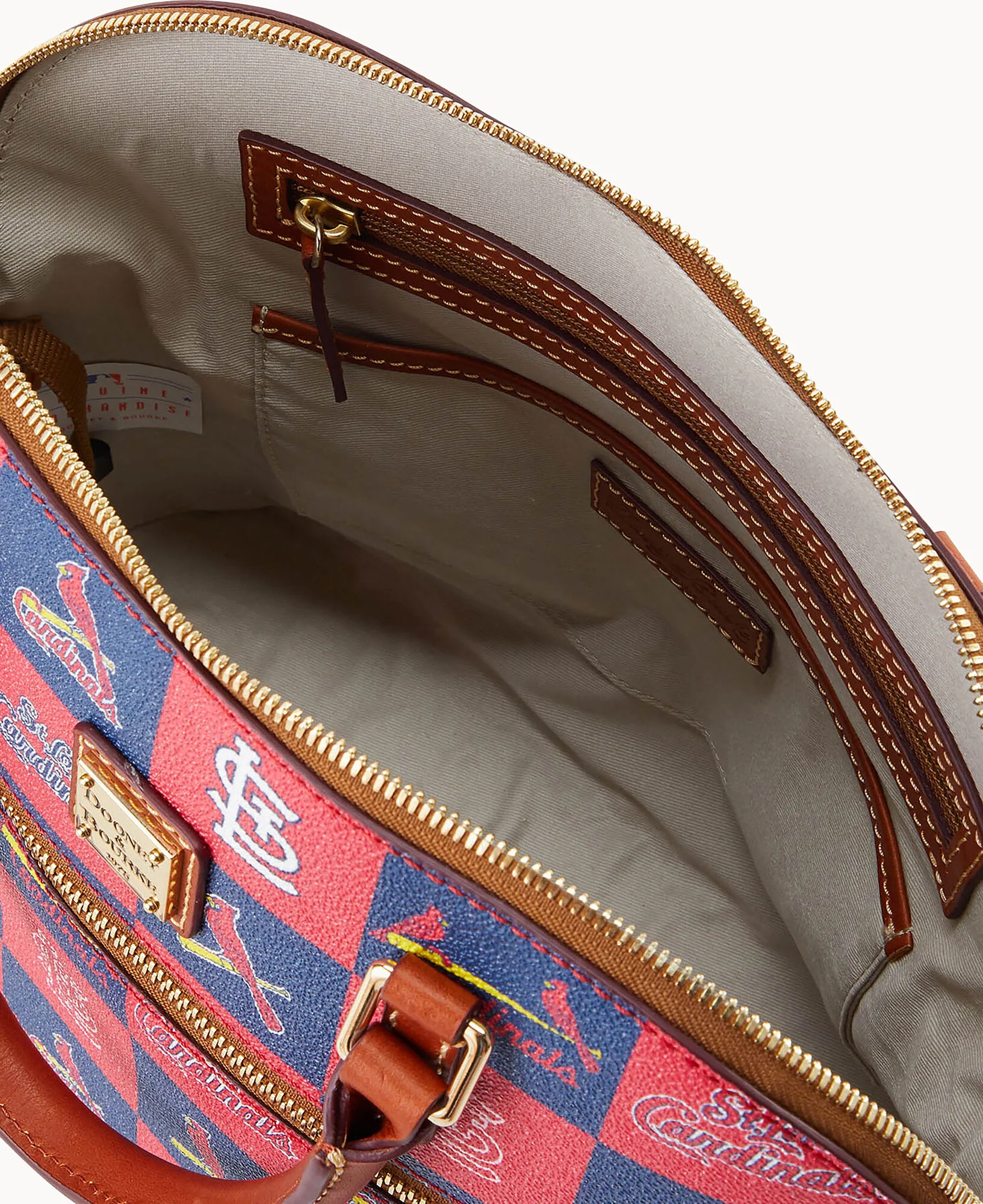 MLB Cardinals Domed Zip Satchel - Image 3
