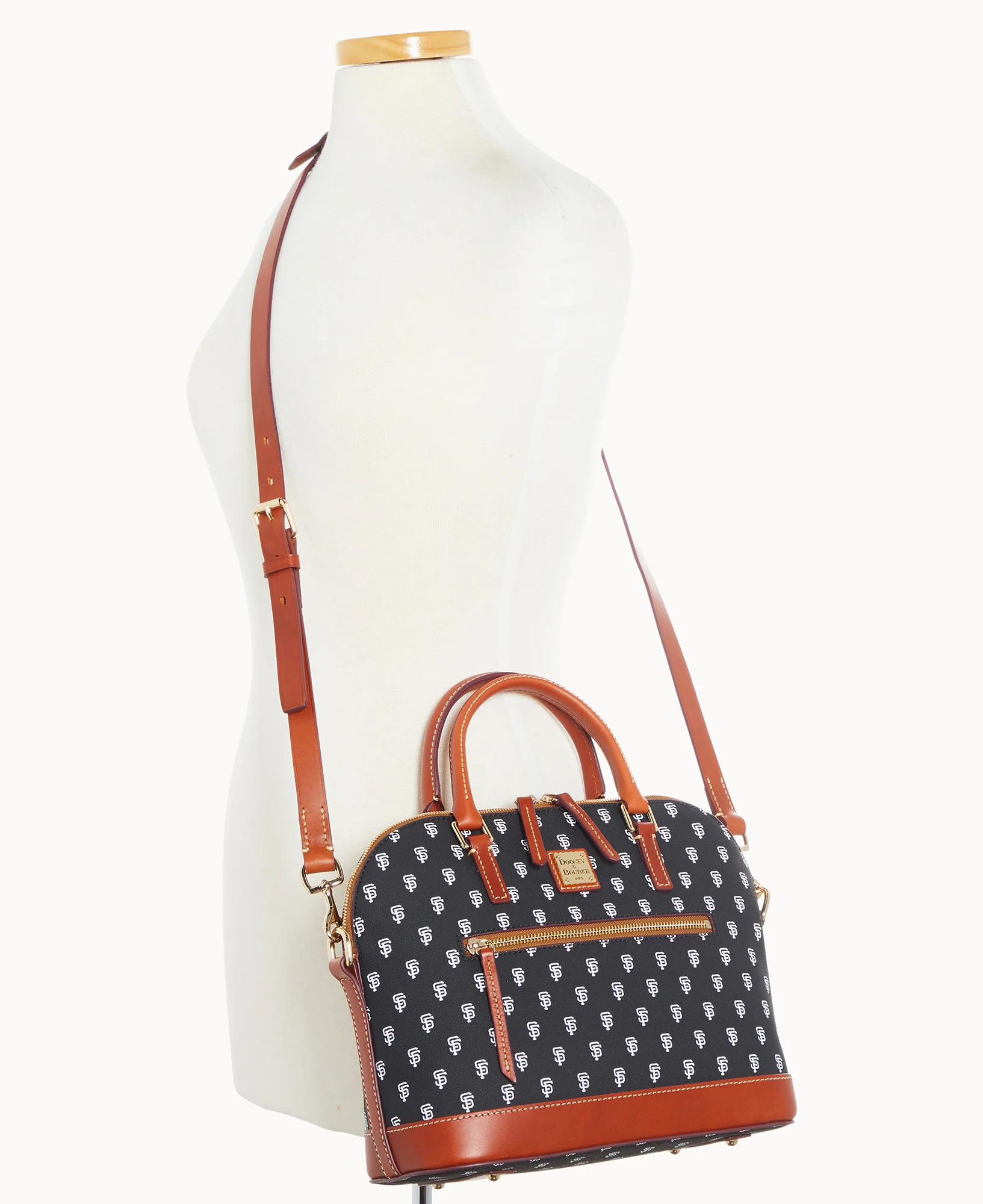 MLB Giants Domed Zip Satchel - Image 4