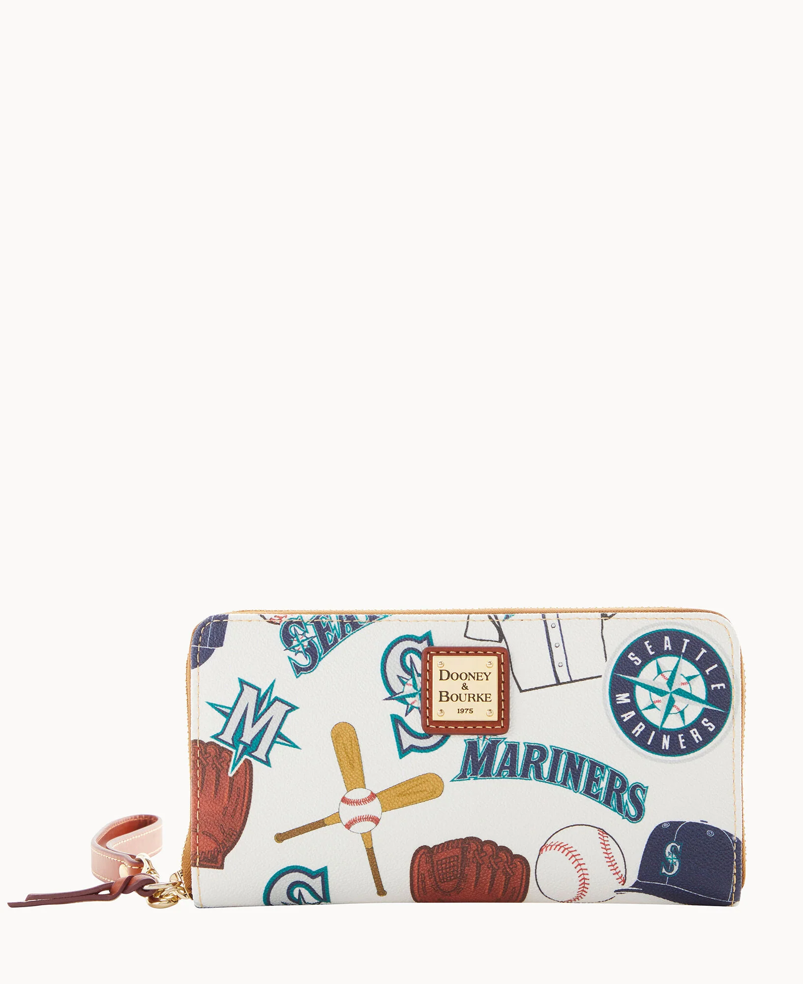MLB Mariners Large Zip Around Wristlet - Image 4