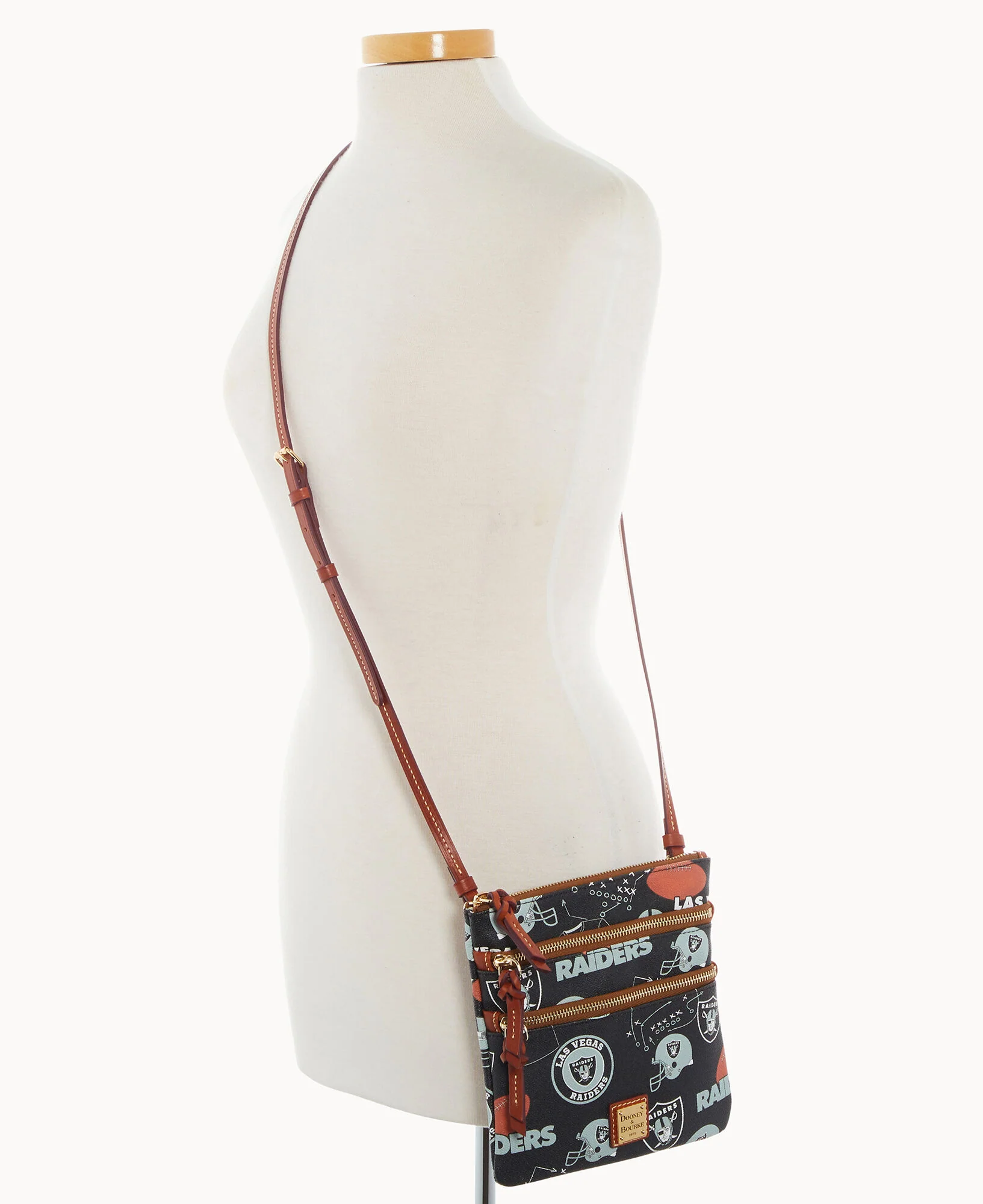 NFL Raiders Triple Zip Crossbody - Image 4