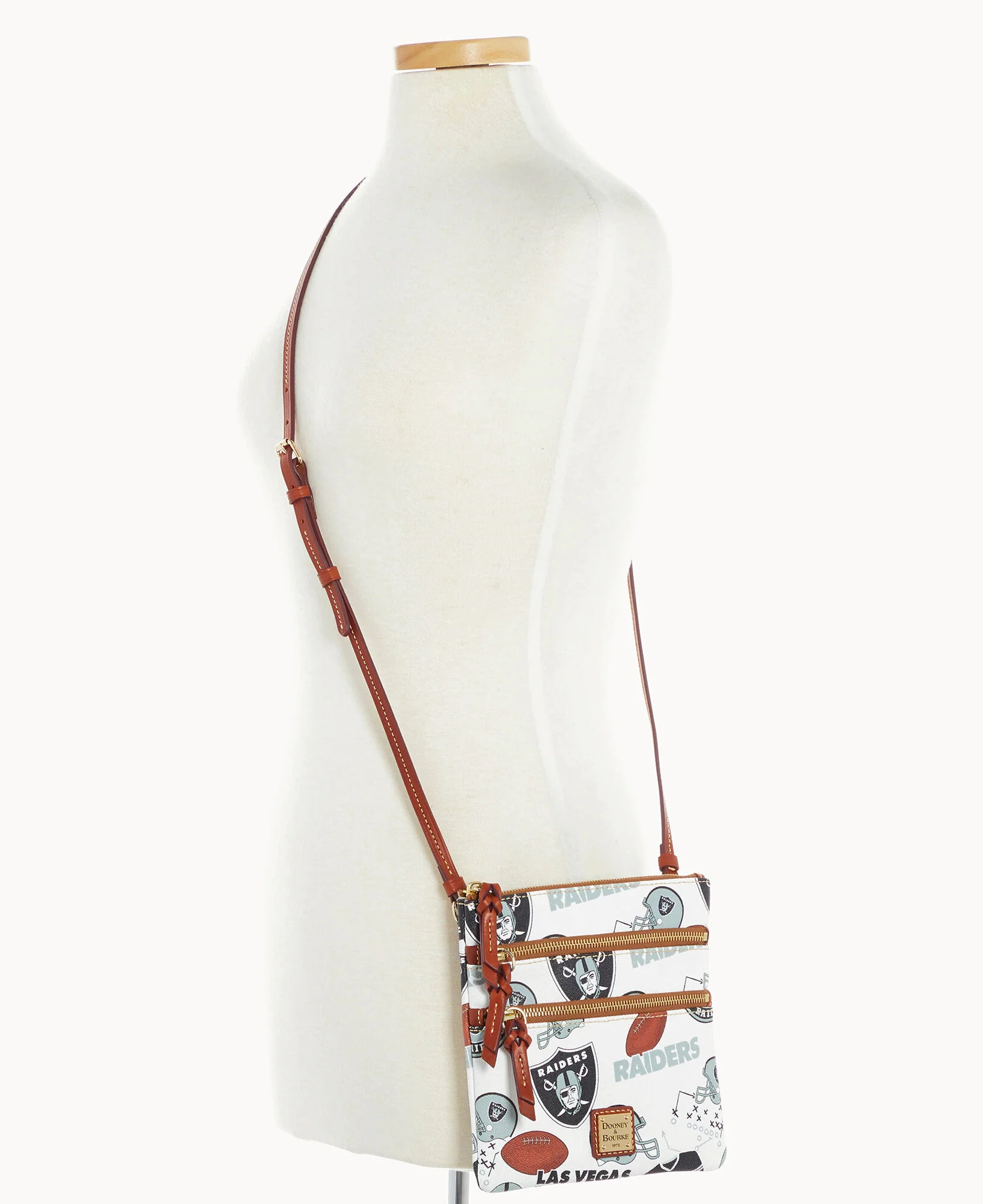 NFL Raiders Triple Zip Crossbody - Image 8