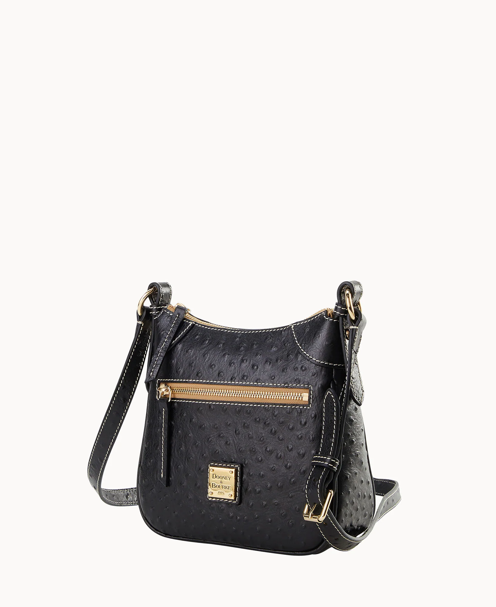Ostrich Front Zip Crossbody - Image 14