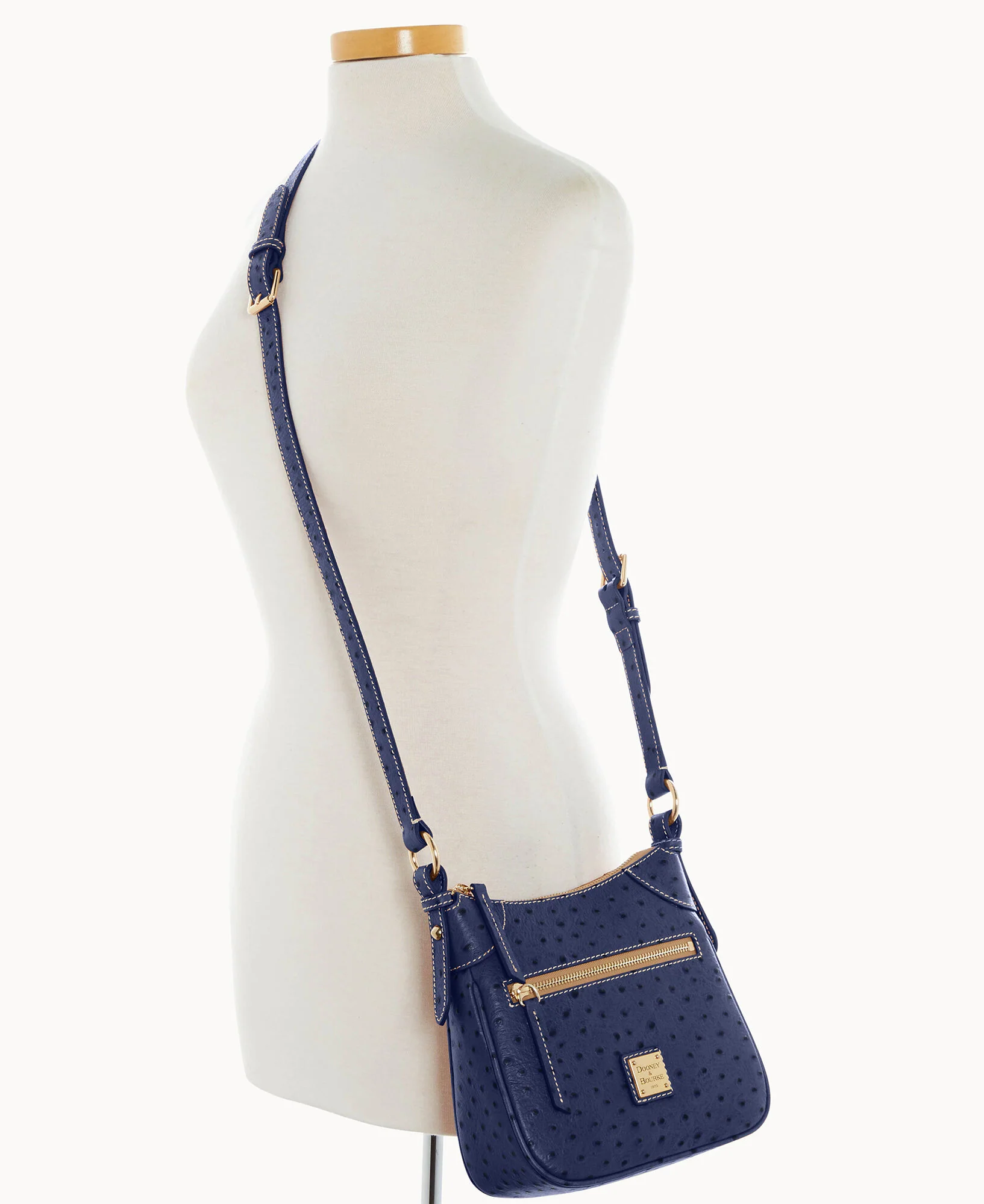 Ostrich Front Zip Crossbody - Image 32