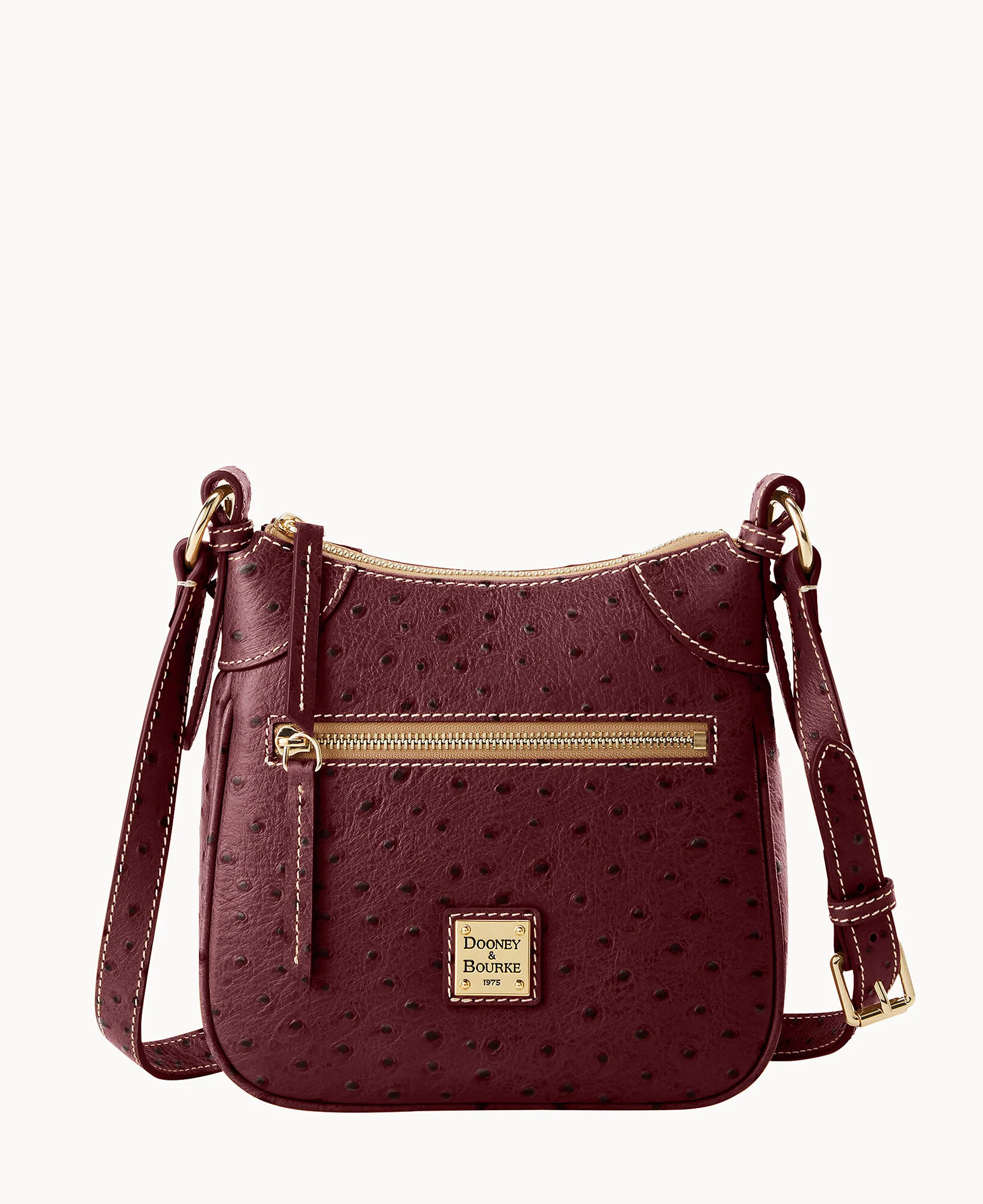Ostrich Front Zip Crossbody - Image 33