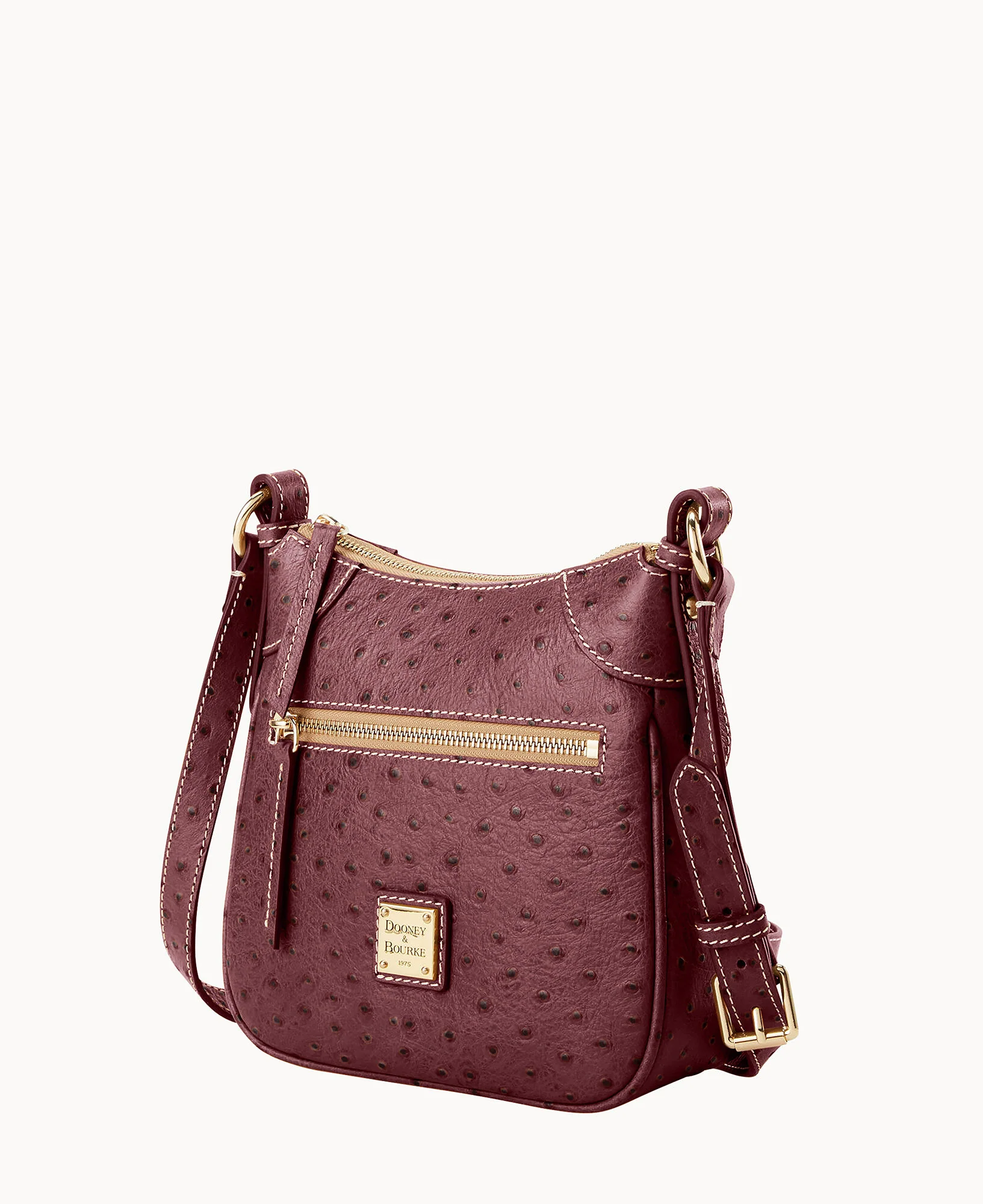 Ostrich Front Zip Crossbody - Image 34