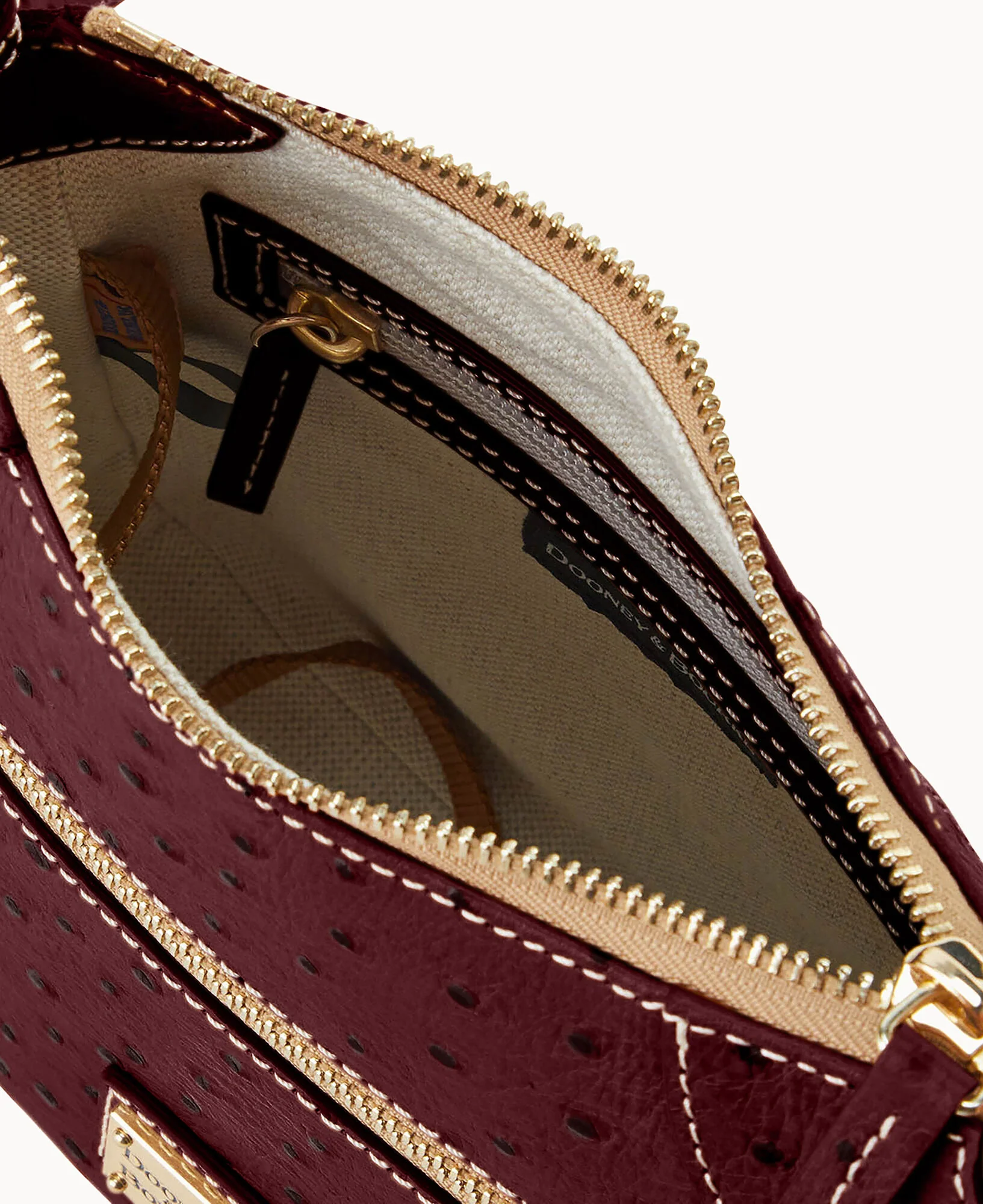 Ostrich Front Zip Crossbody - Image 35