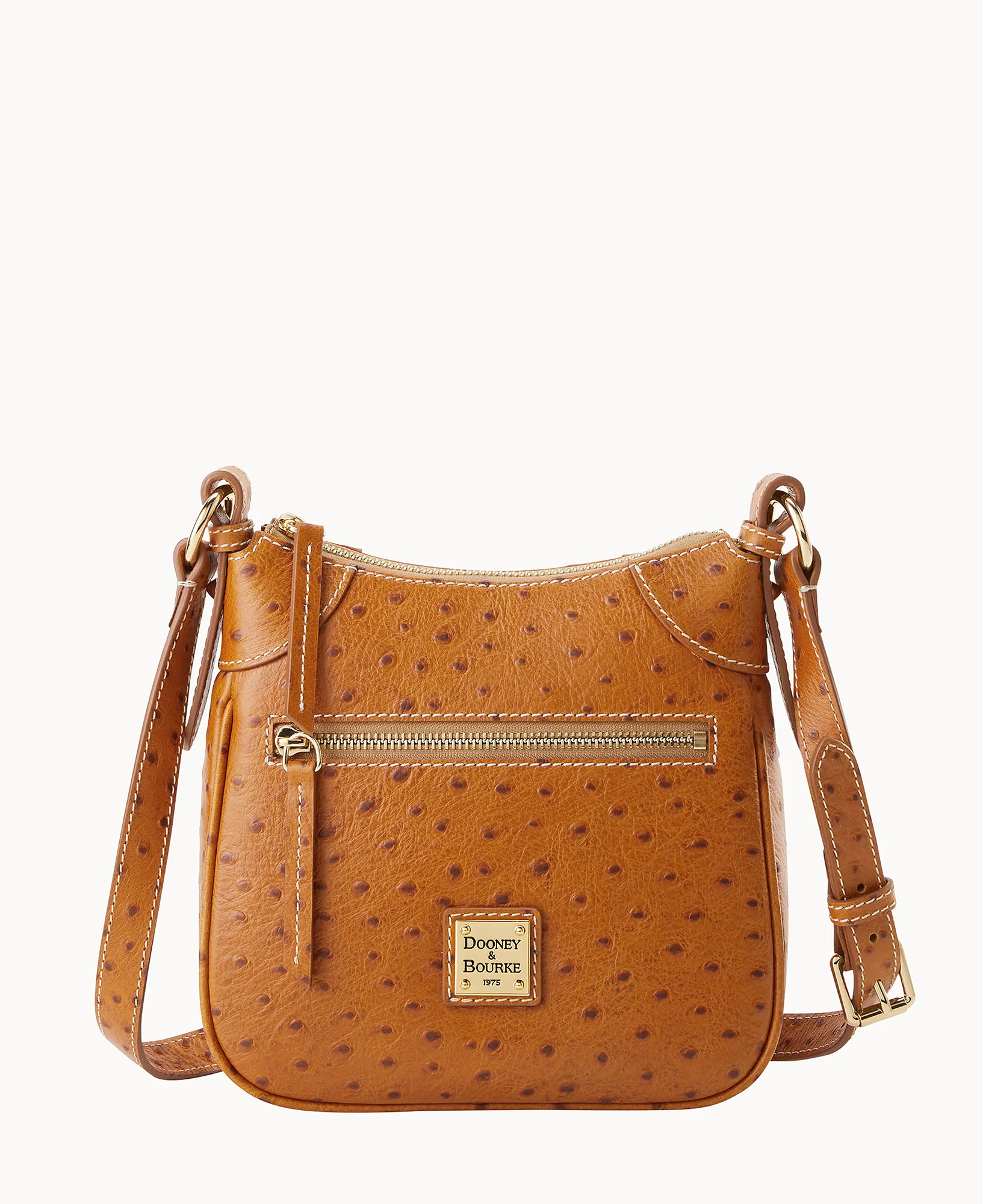 Ostrich Front Zip Crossbody - Image 45