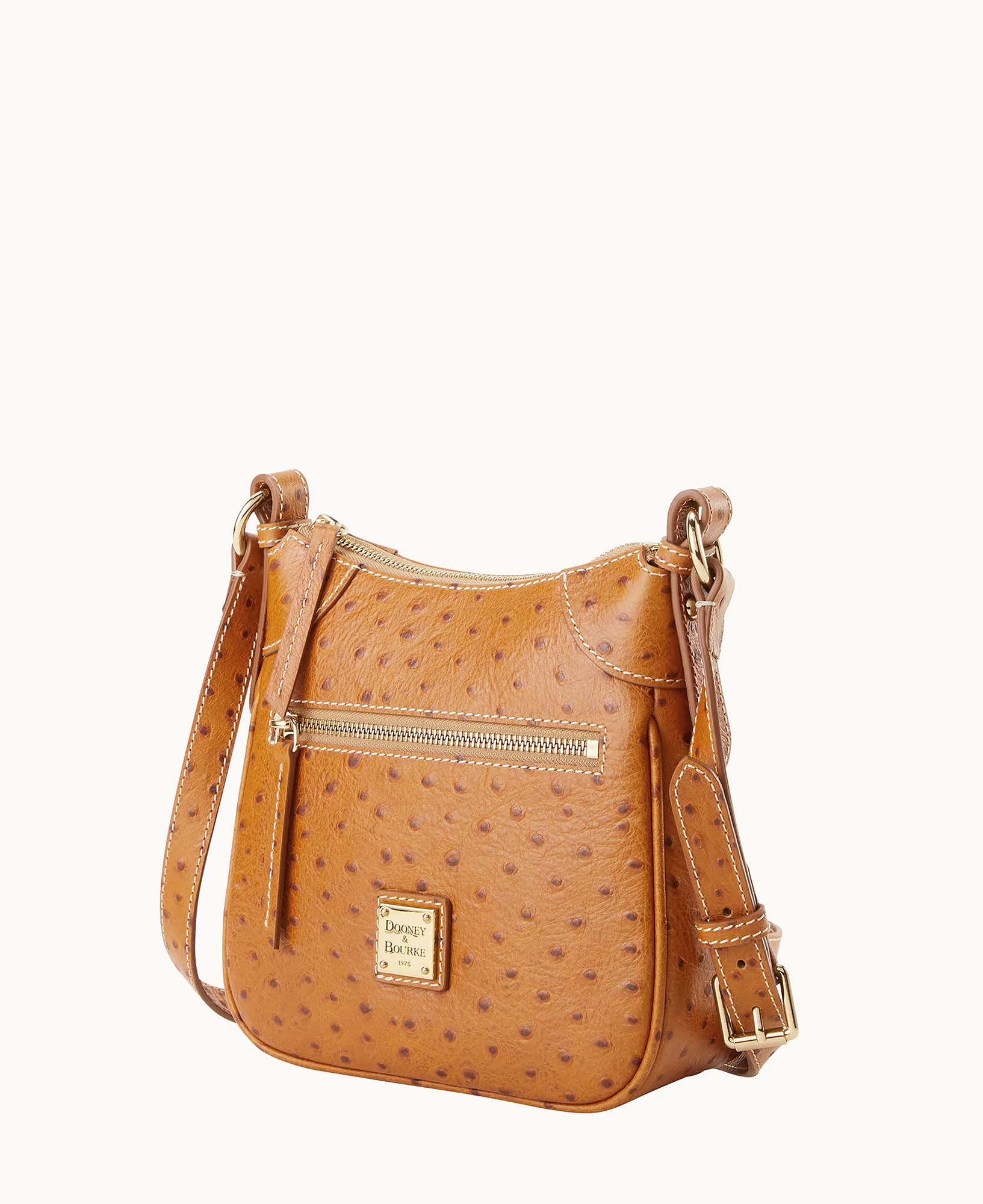 Ostrich Front Zip Crossbody - Image 46