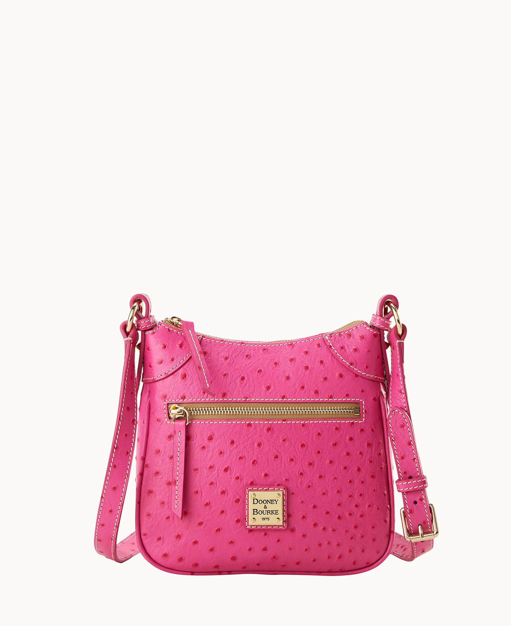 Ostrich Front Zip Crossbody - Image 5