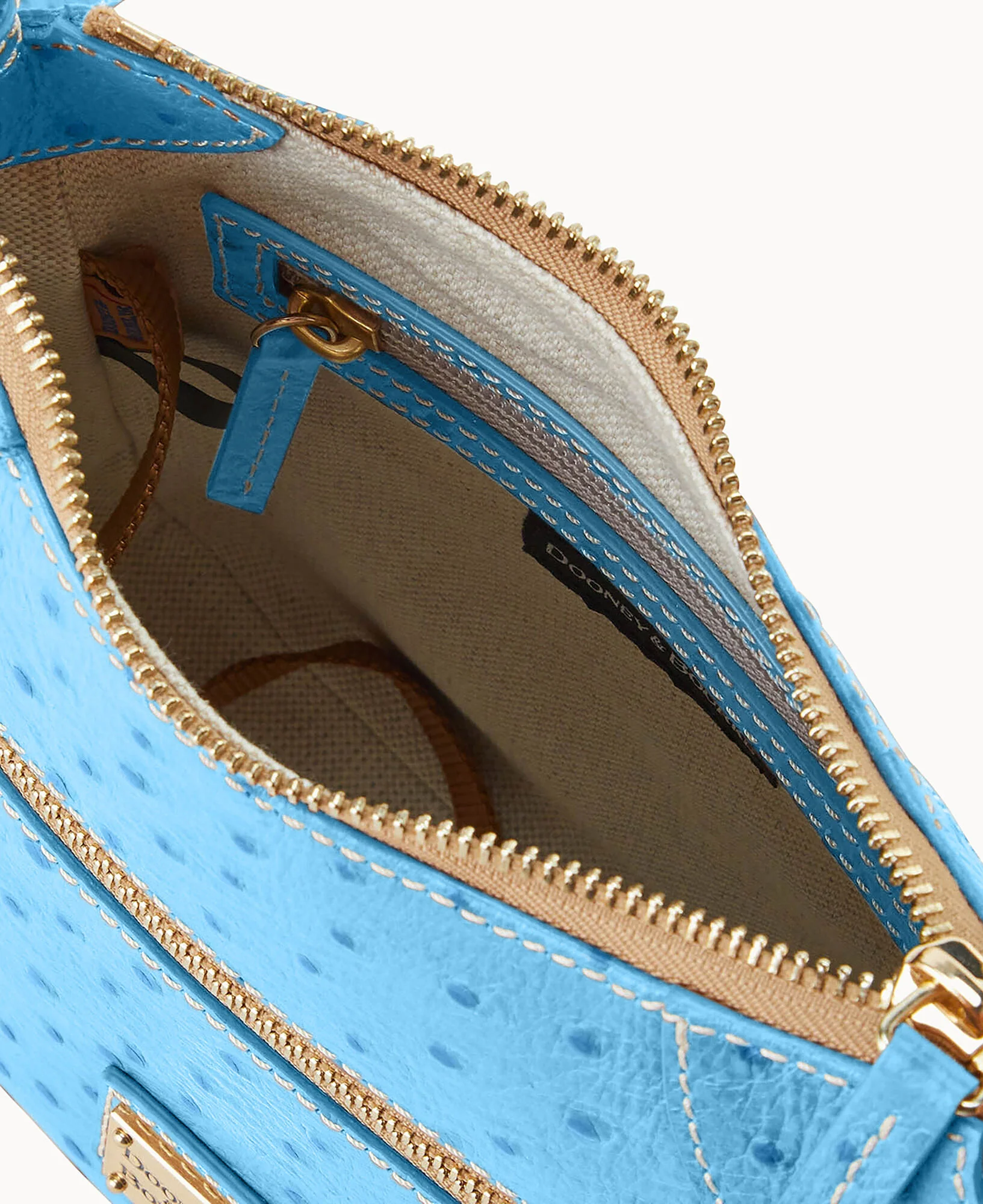 Ostrich Front Zip Crossbody - Image 55