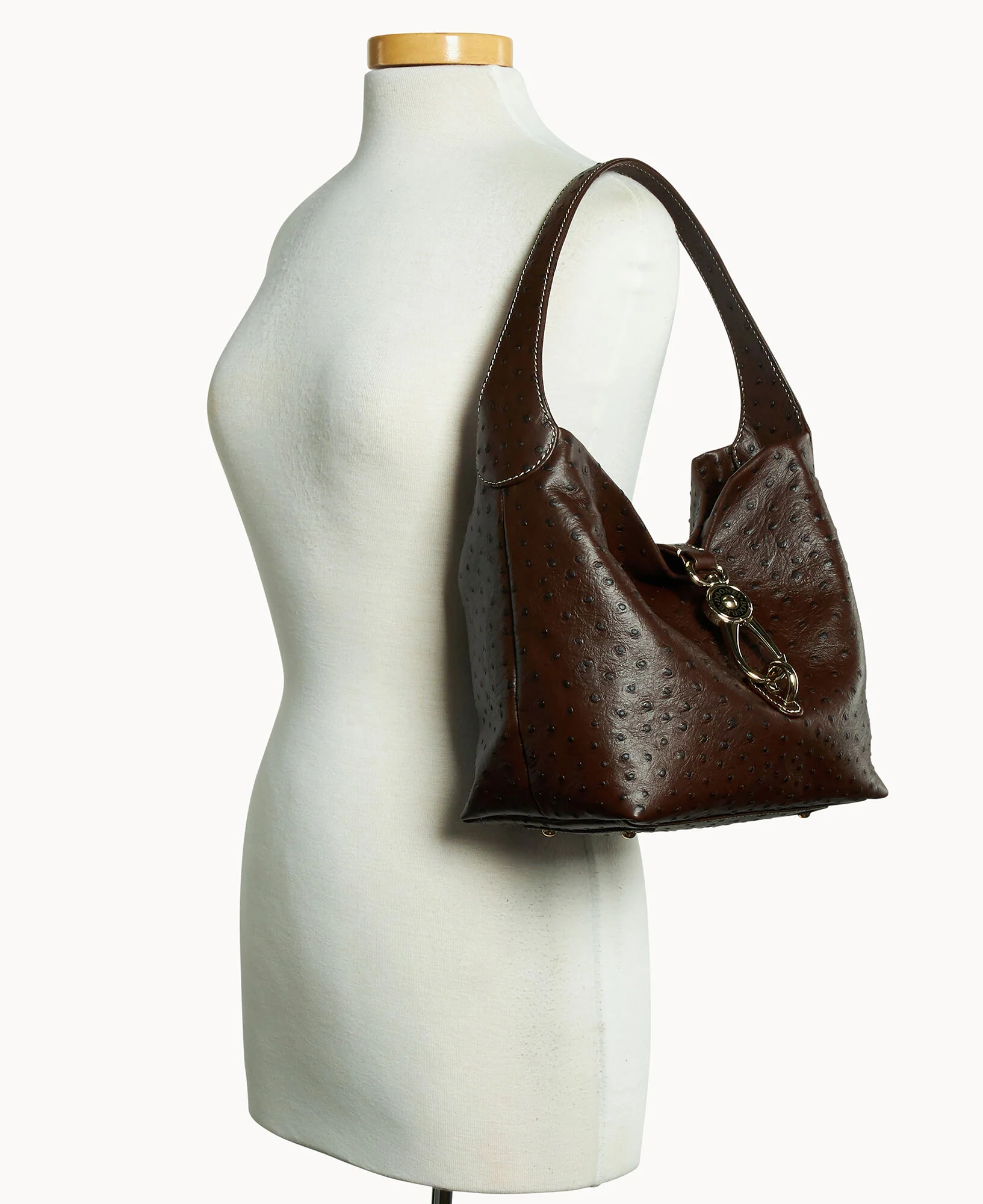 Ostrich Logo Lock Hobo - Image 32