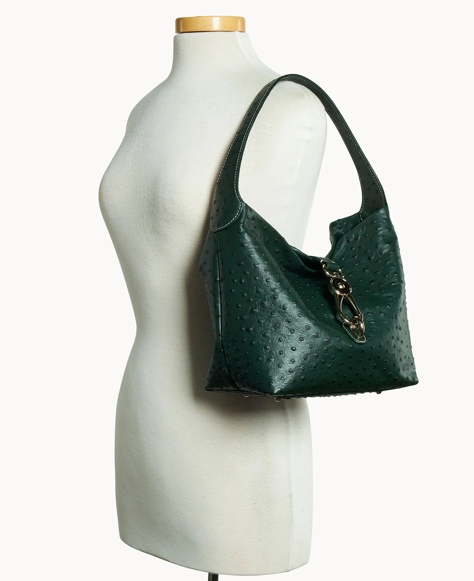Ostrich Logo Lock Hobo - Image 36