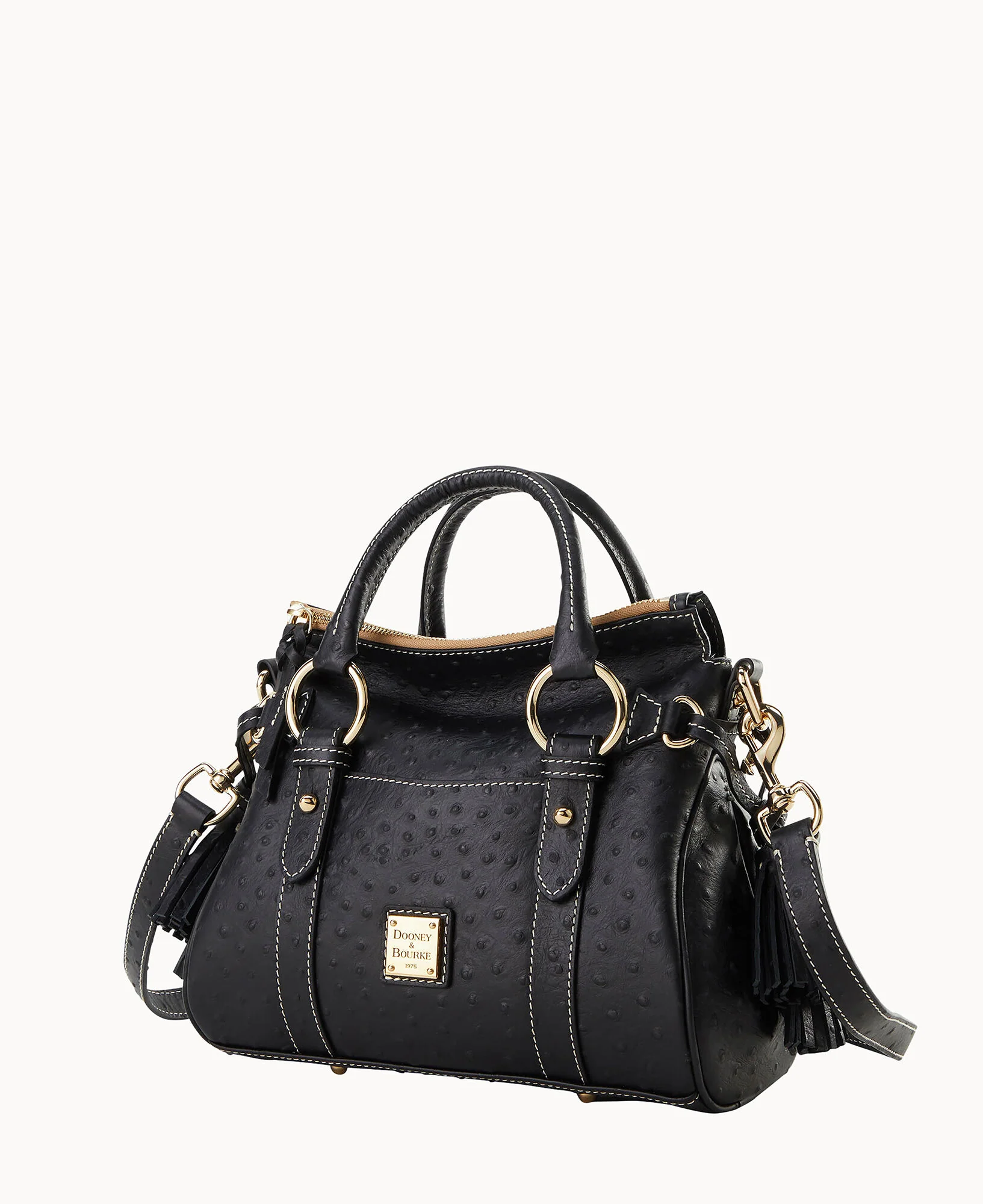 Ostrich Satchel With Pocket - Image 12