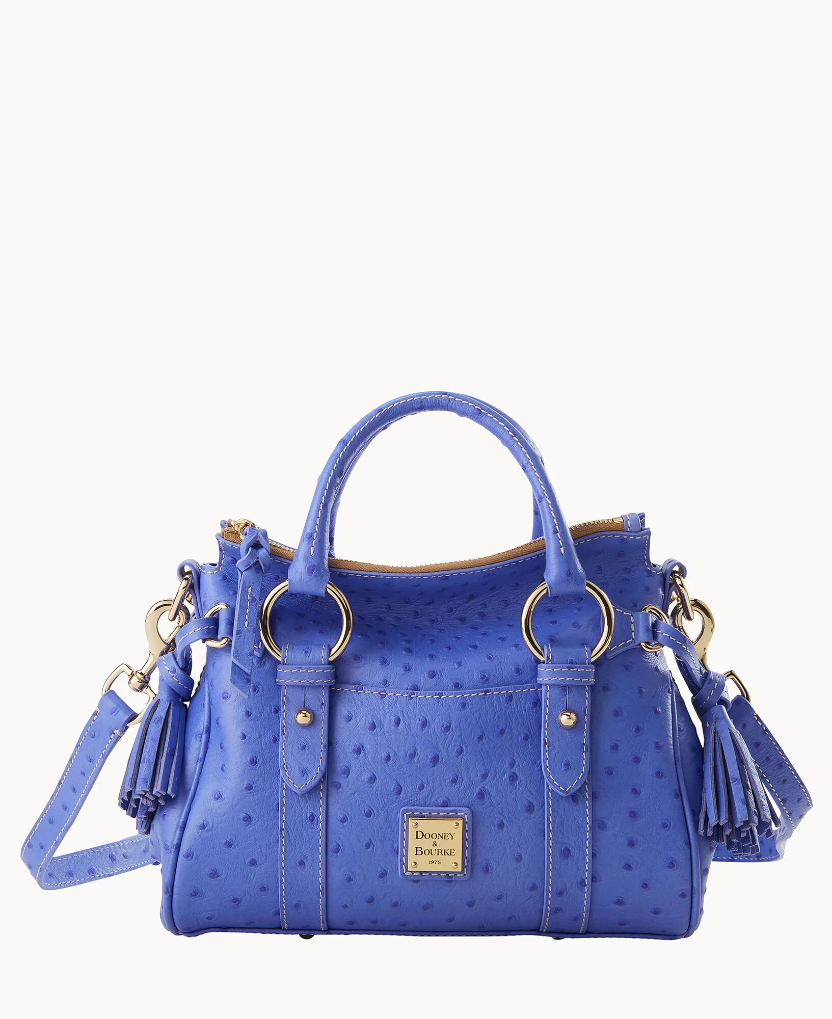 Ostrich Satchel With Pocket - Image 16