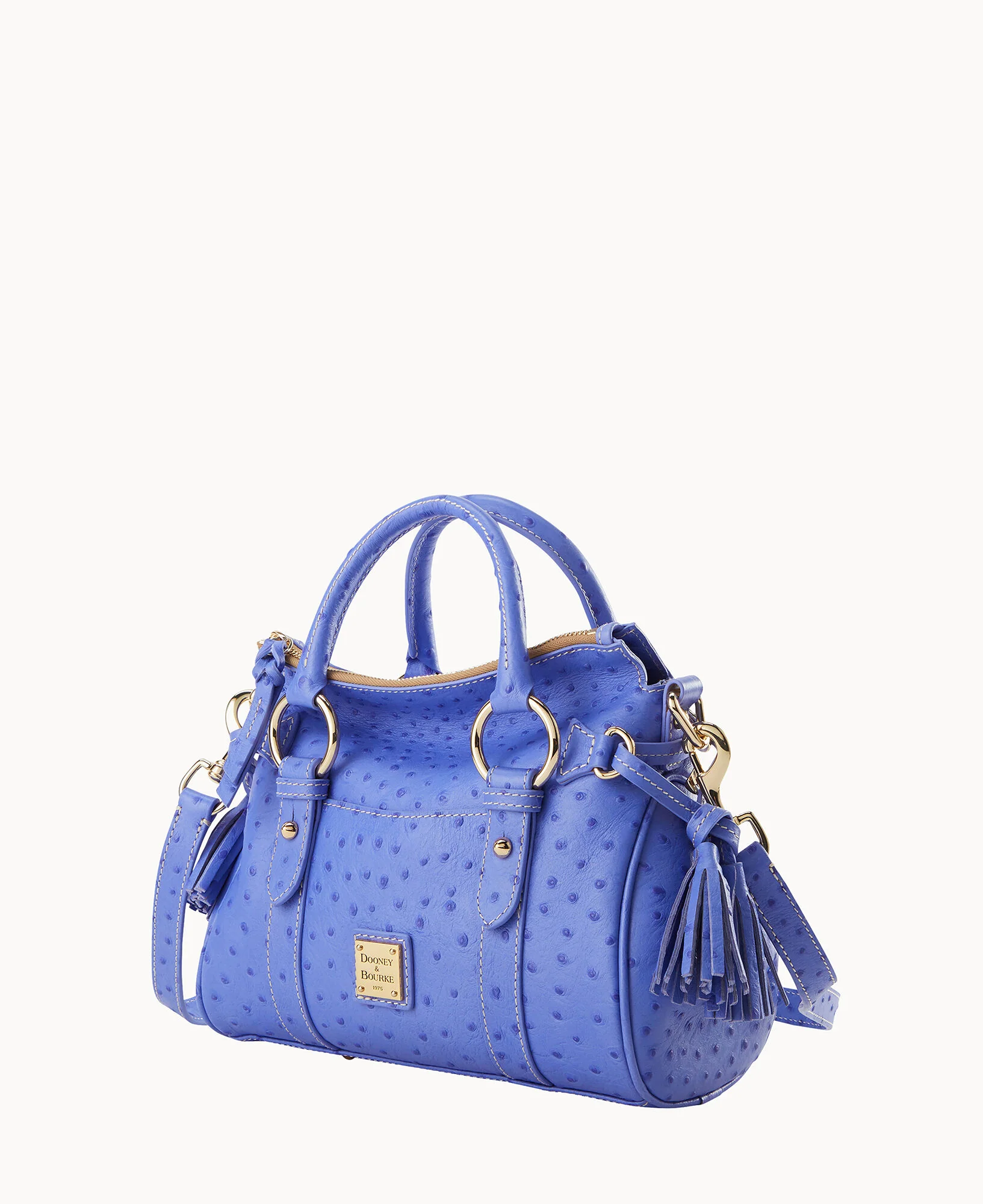 Ostrich Satchel With Pocket - Image 17