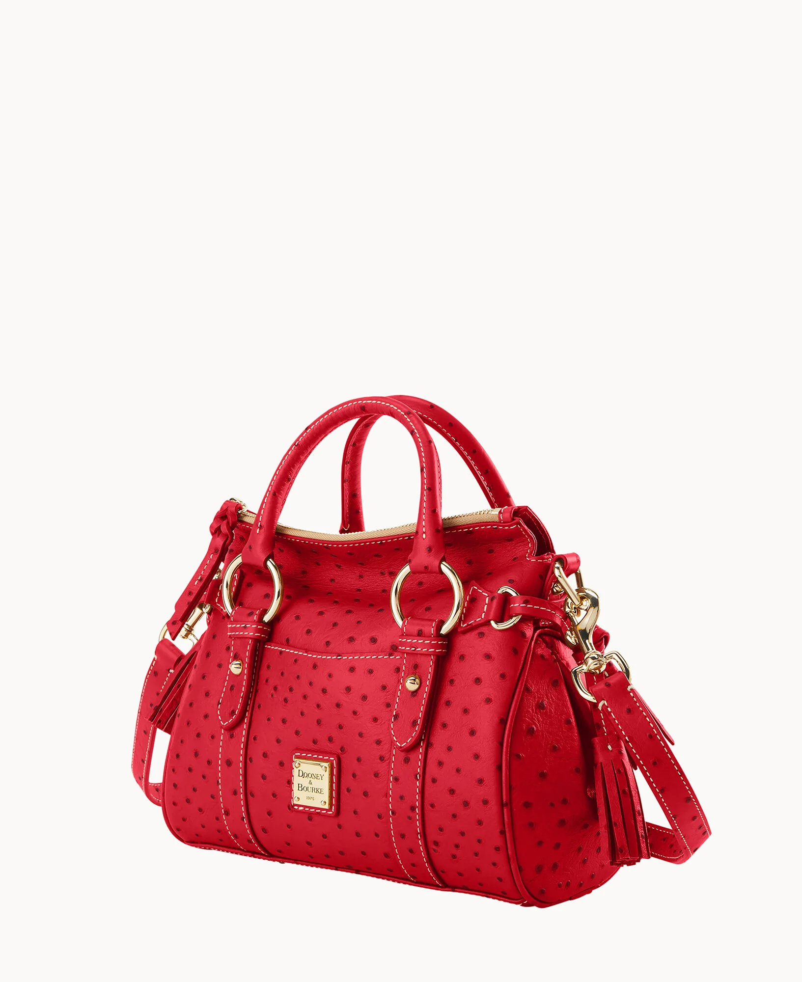 Ostrich Satchel With Pocket - Image 32