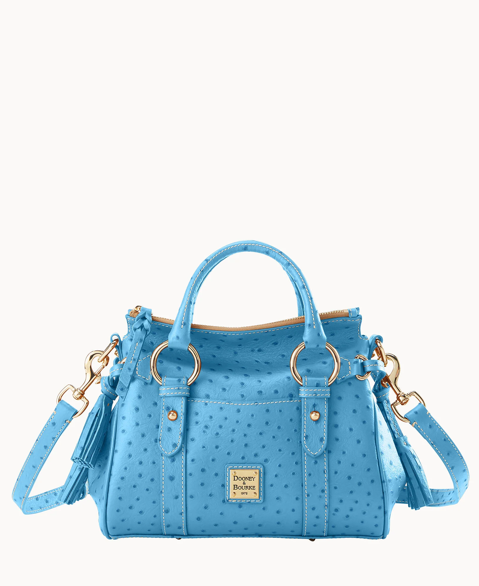 Ostrich Satchel With Pocket - Image 36