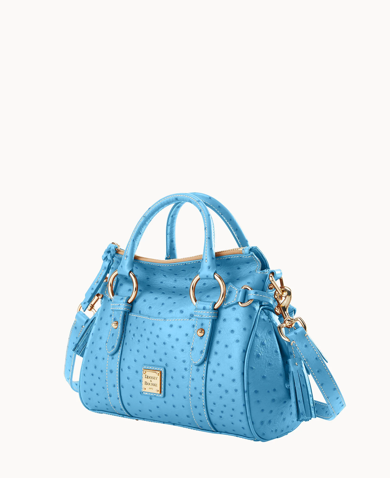 Ostrich Satchel With Pocket - Image 37