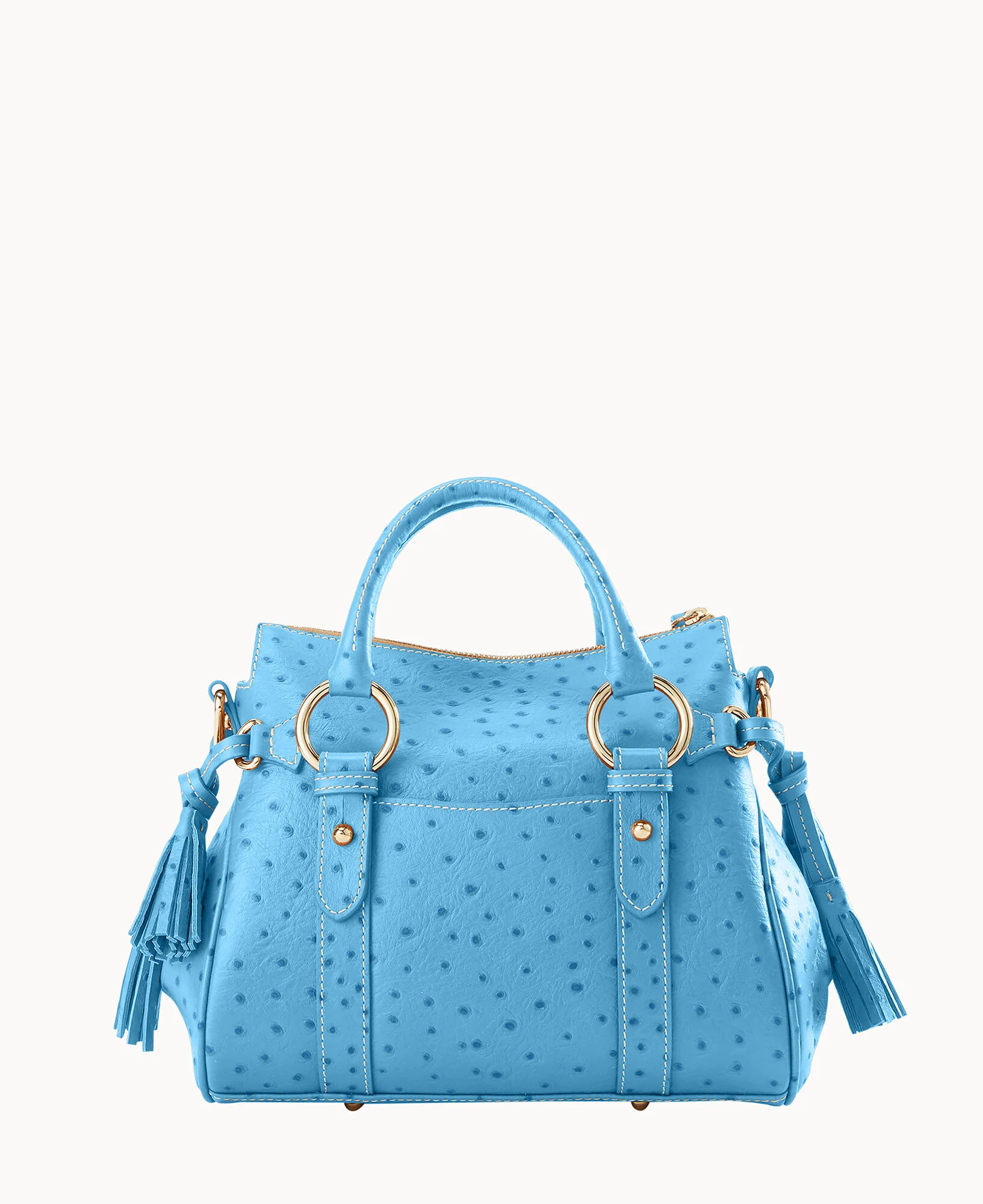 Ostrich Satchel With Pocket - Image 39