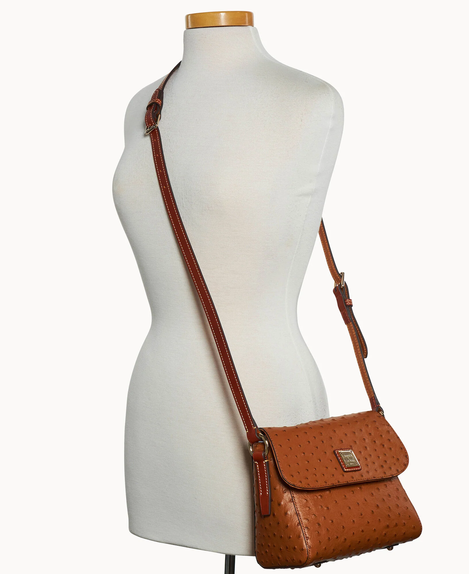 Ostrich Small Eliza Crossbody - Image 8