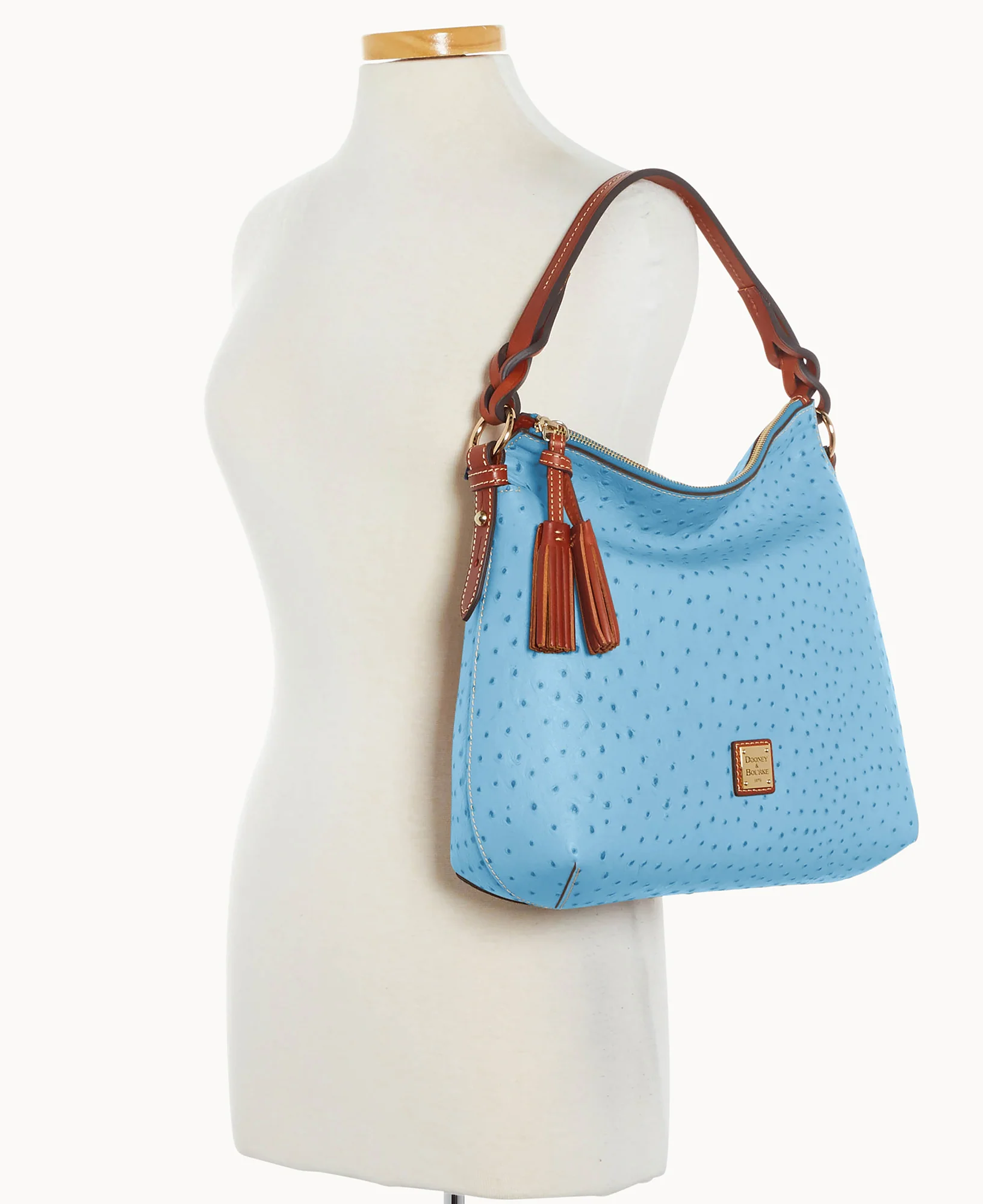 Ostrich Twist Strap Hobo - Image 80