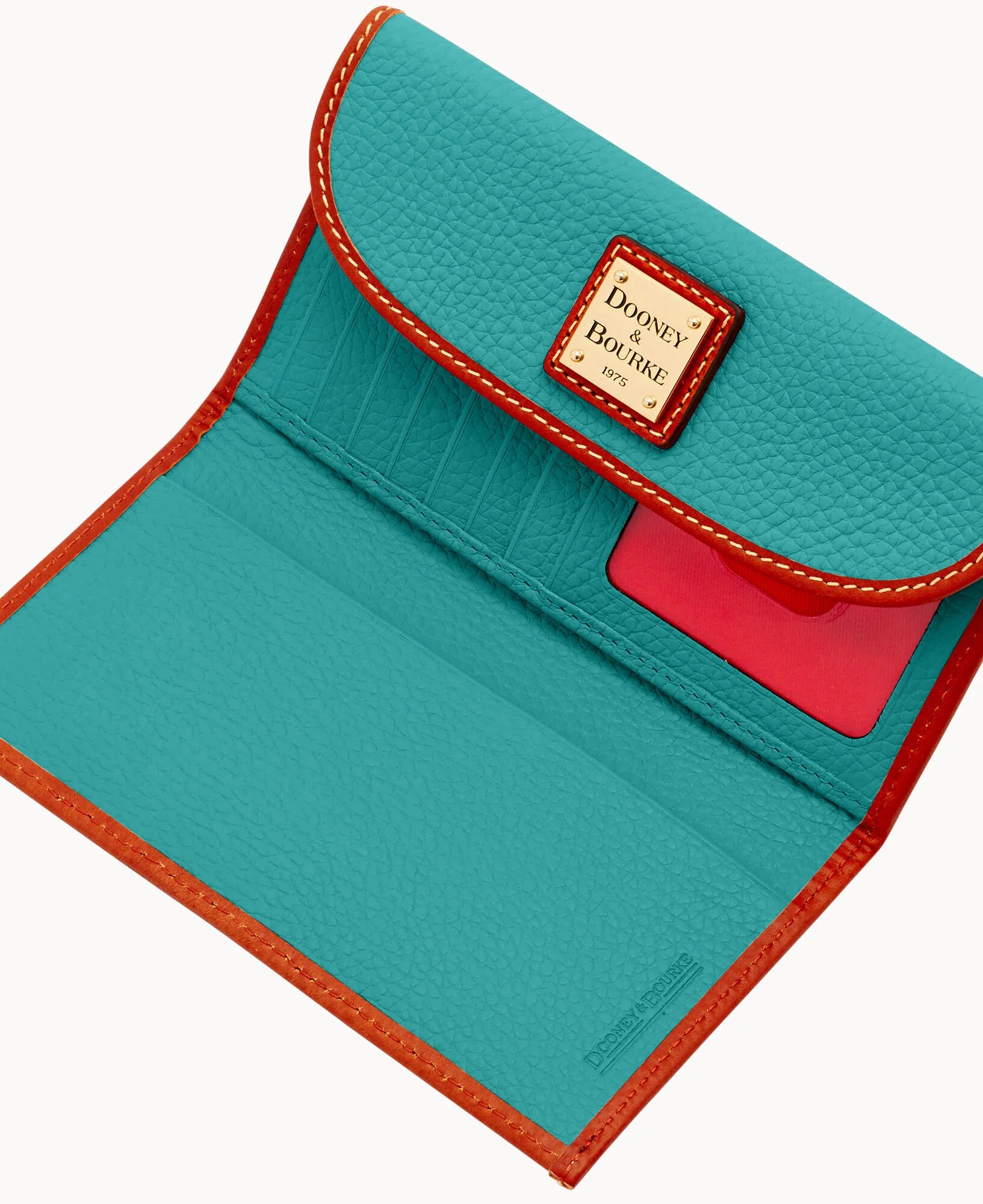 Pebble Grain Continental Clutch - Image 43