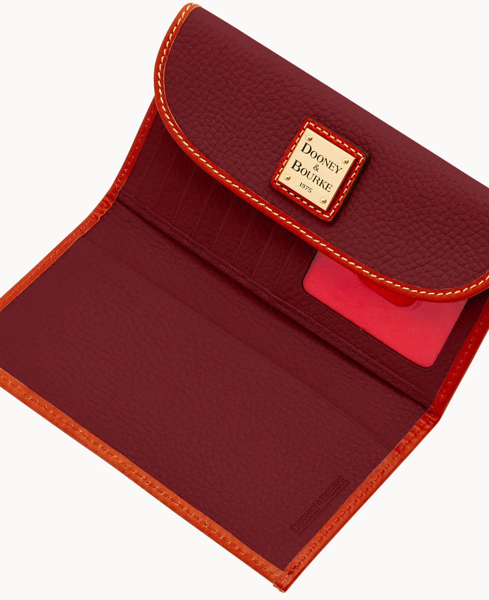 Pebble Grain Continental Clutch - Image 71