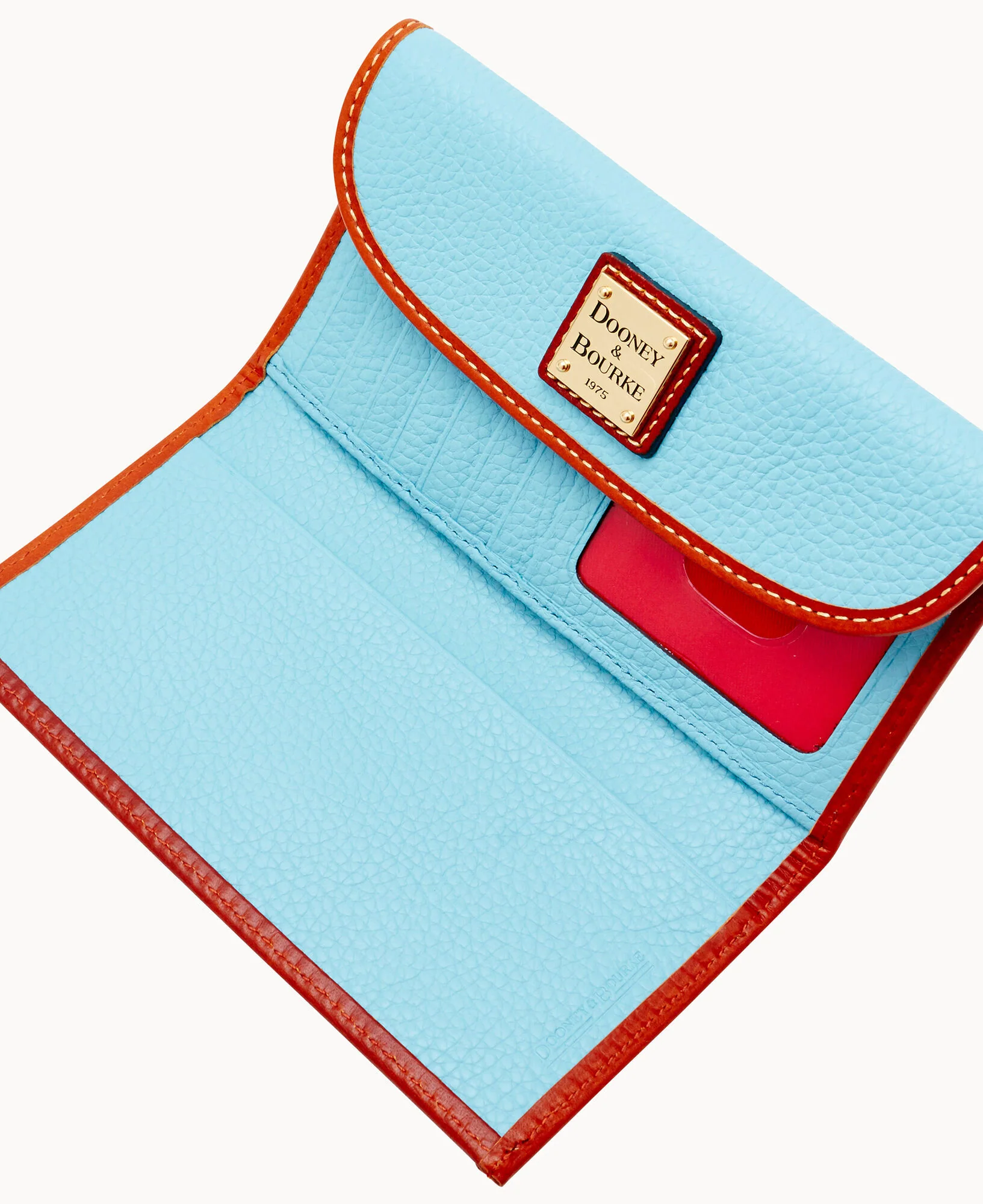 Pebble Grain Continental Clutch - Image 87