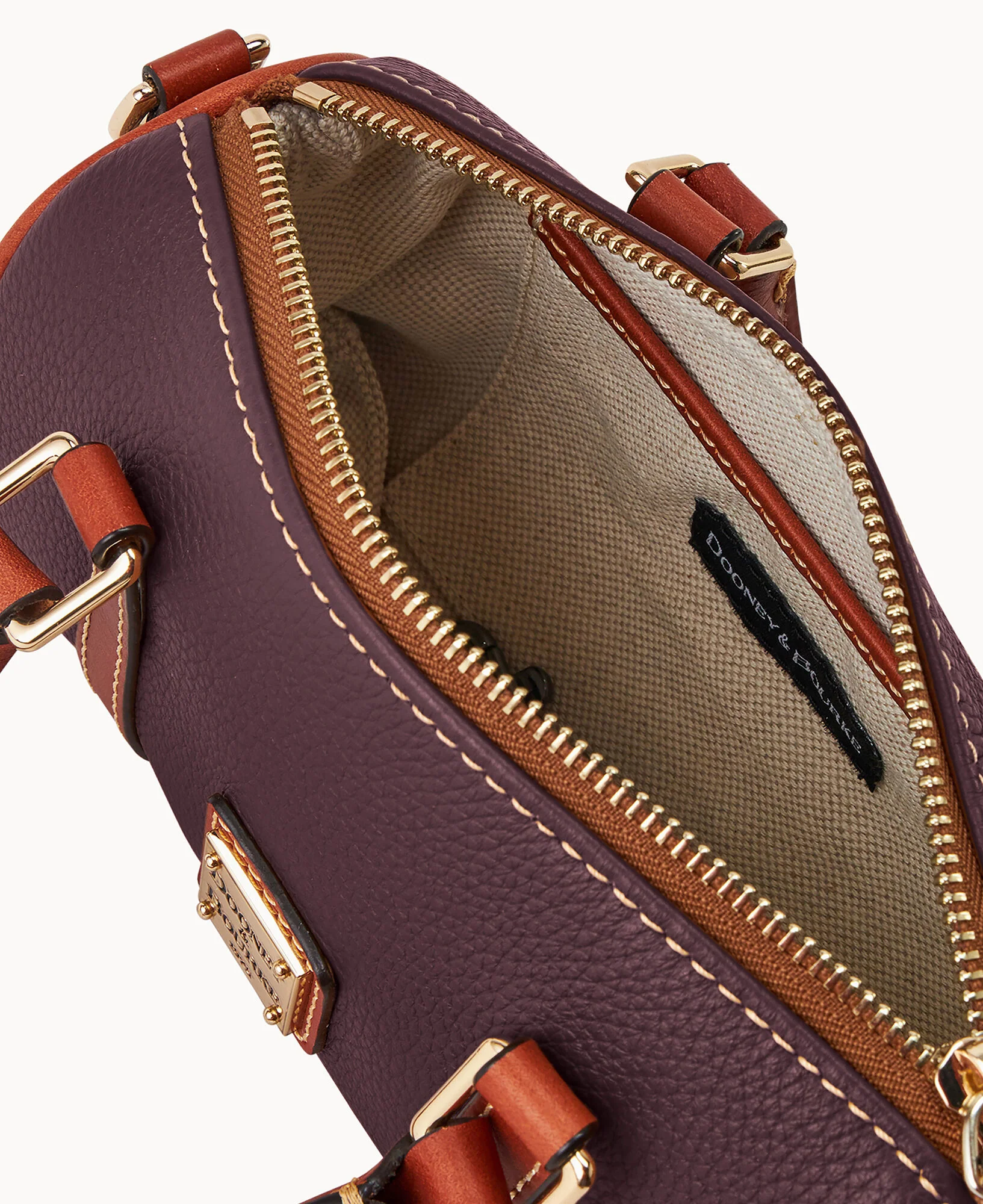 Pebble Grain Crossbody Barrel Satchel 20 - Image 11