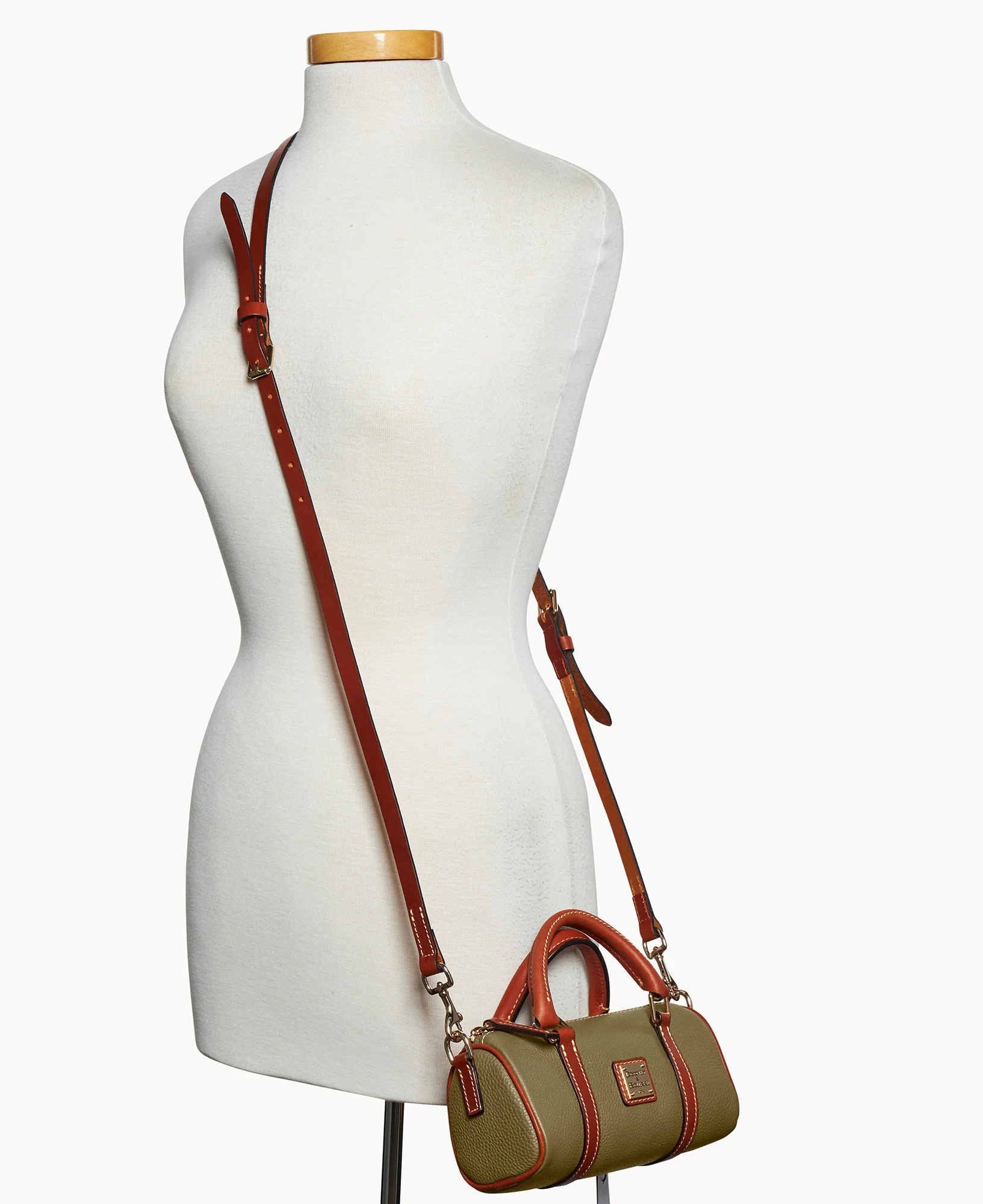 Pebble Grain Crossbody Barrel Satchel 20 - Image 36