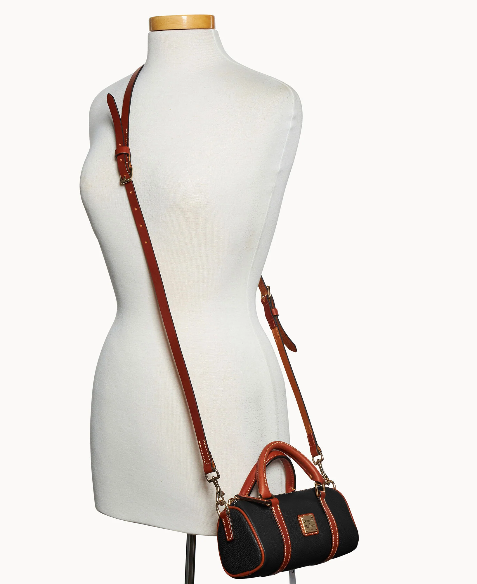 Pebble Grain Crossbody Barrel Satchel 20 - Image 4