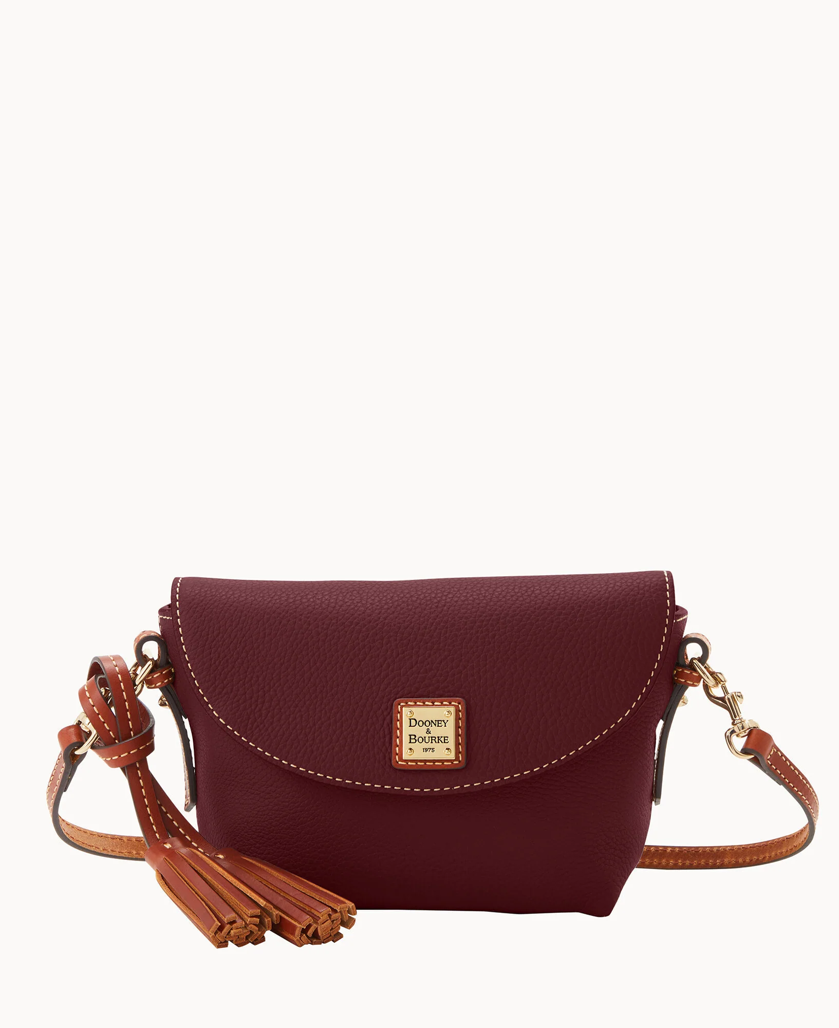 Pebble Grain Crossbody Saddle Bag - Image 33